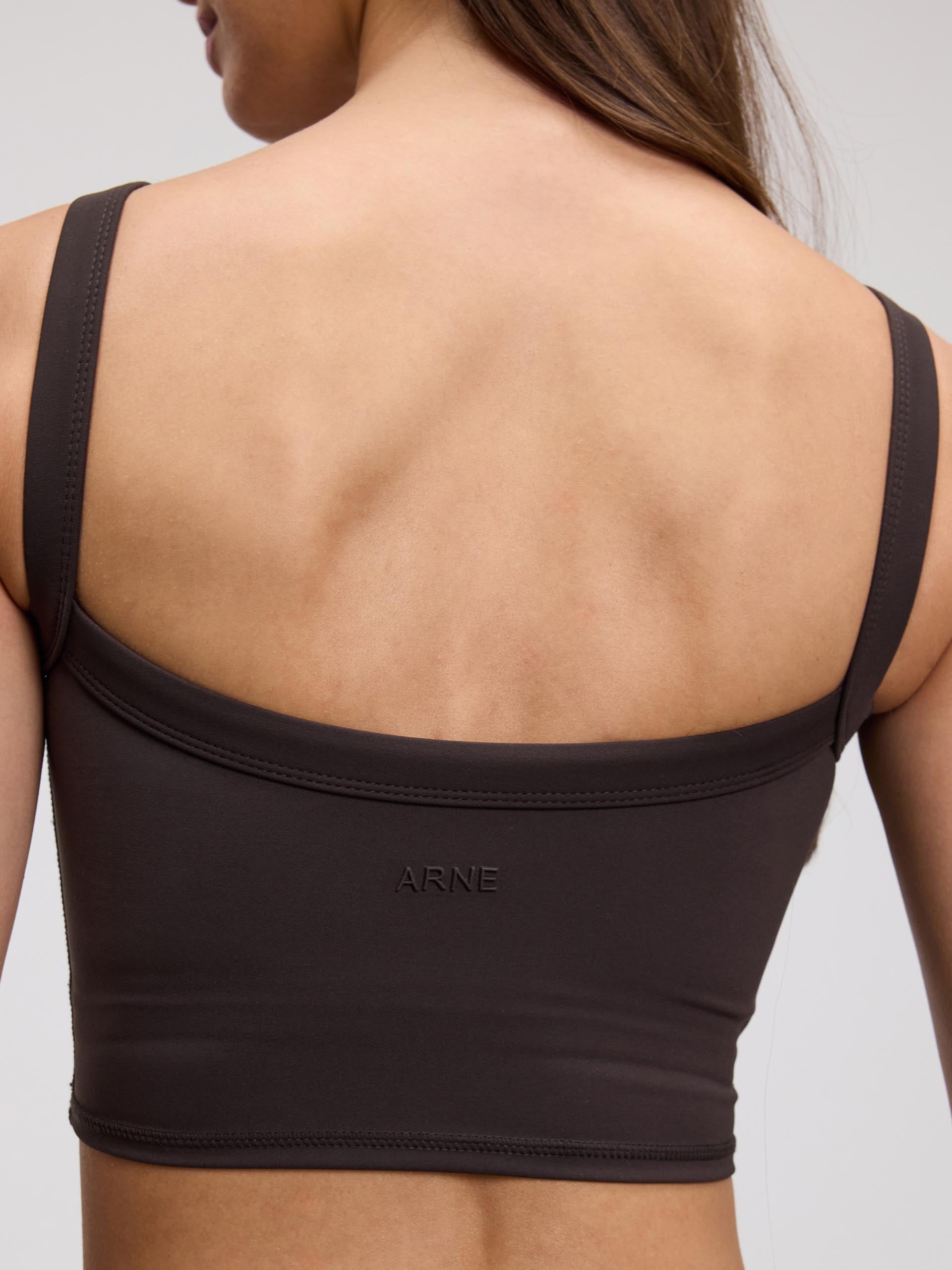 Womens Active Sports Bra in Brown