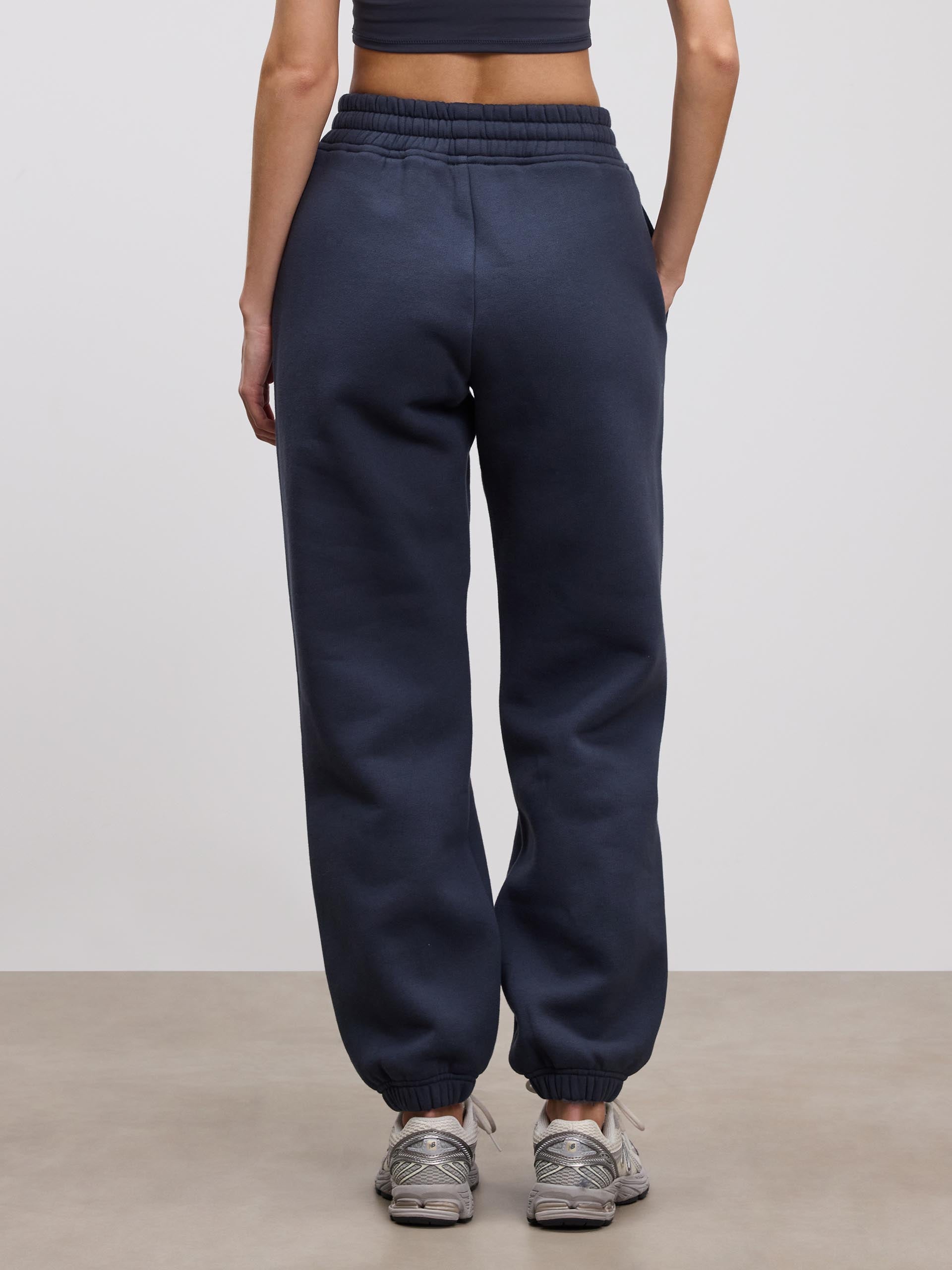 Womens Relaxed Cuffed Jogger in Slate Blue