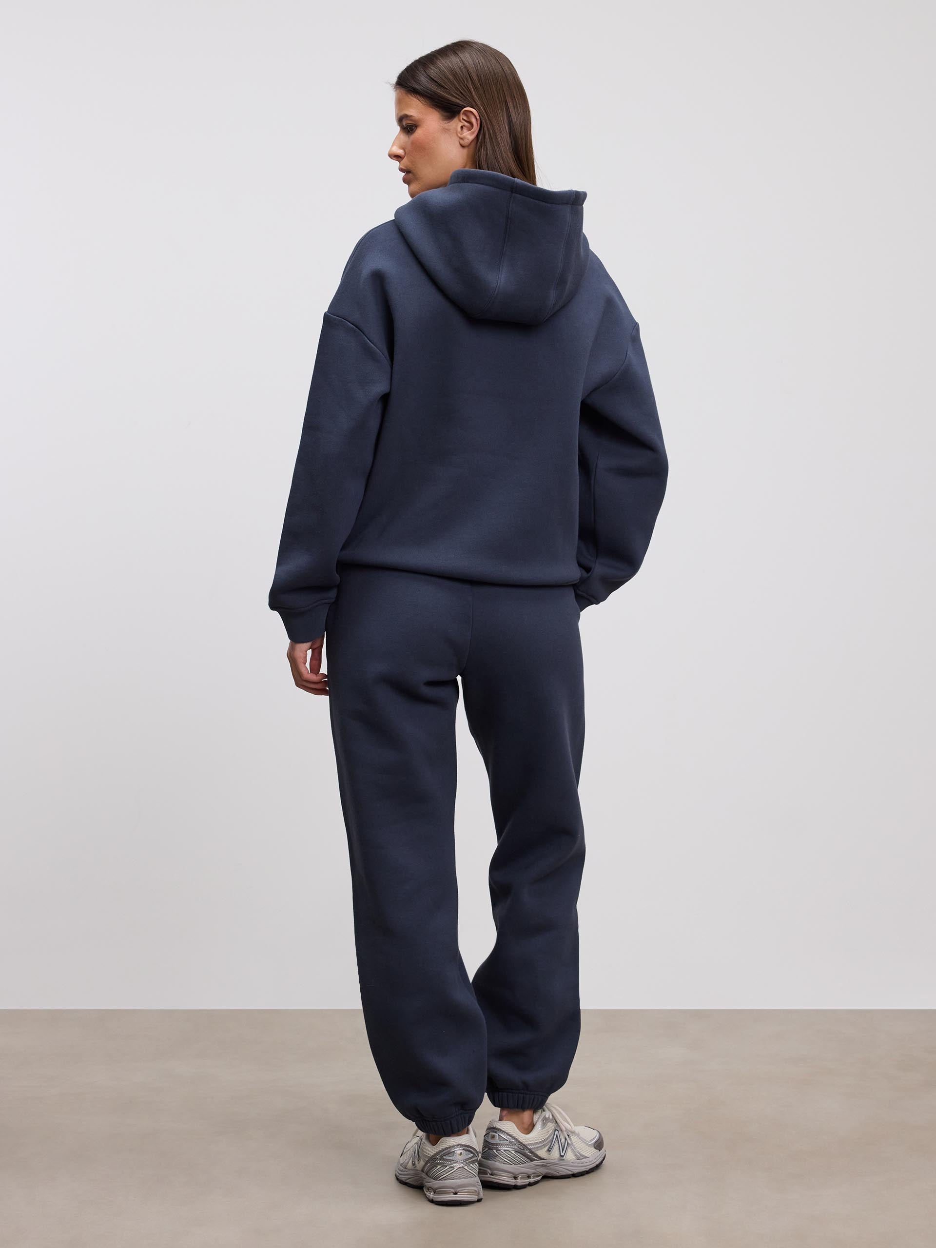 Womens Relaxed Hoodie in Slate Blue