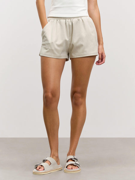 Womens Pull On Short in Stone