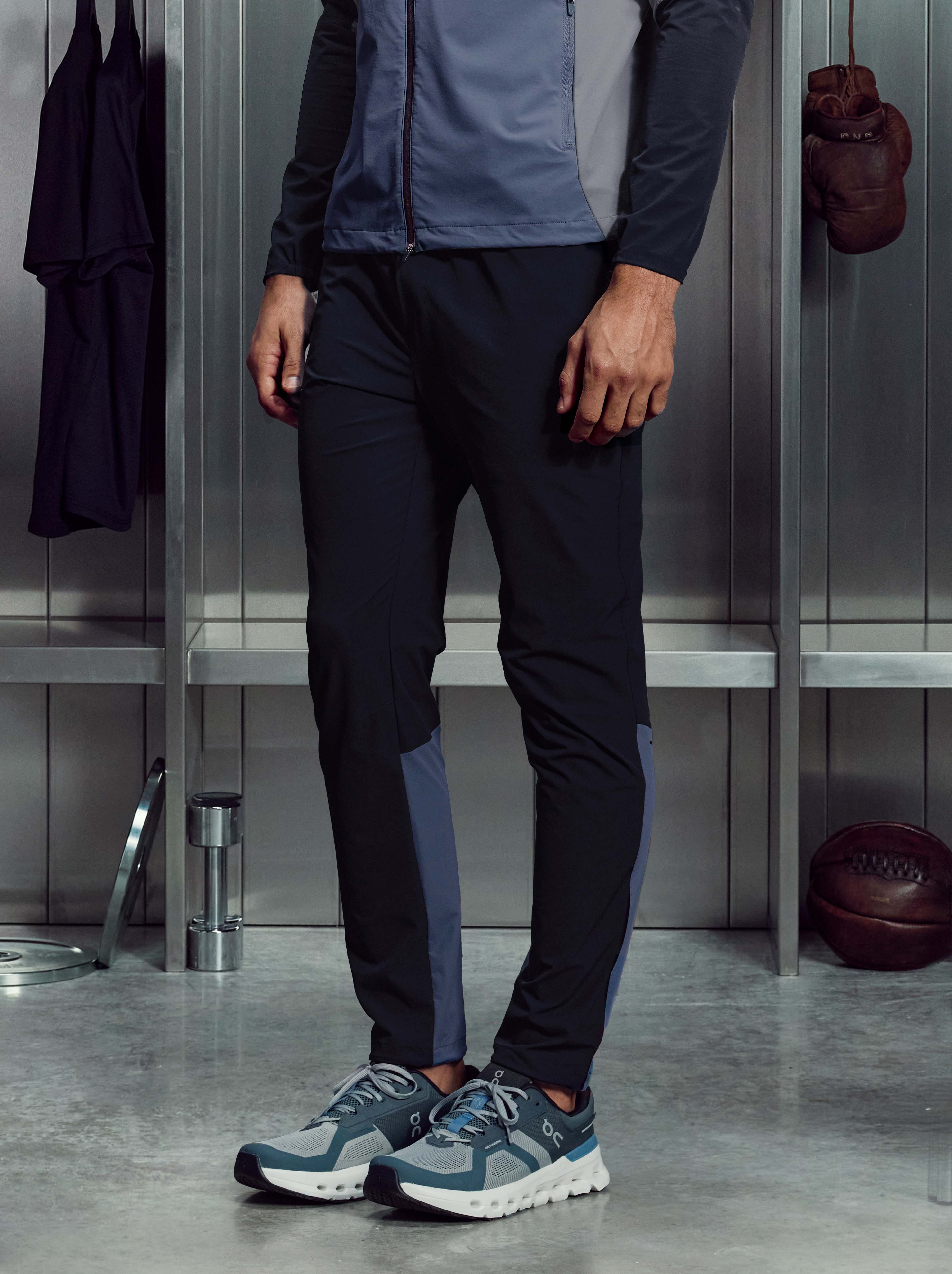 Active Colour Block Trackpant in Navy
