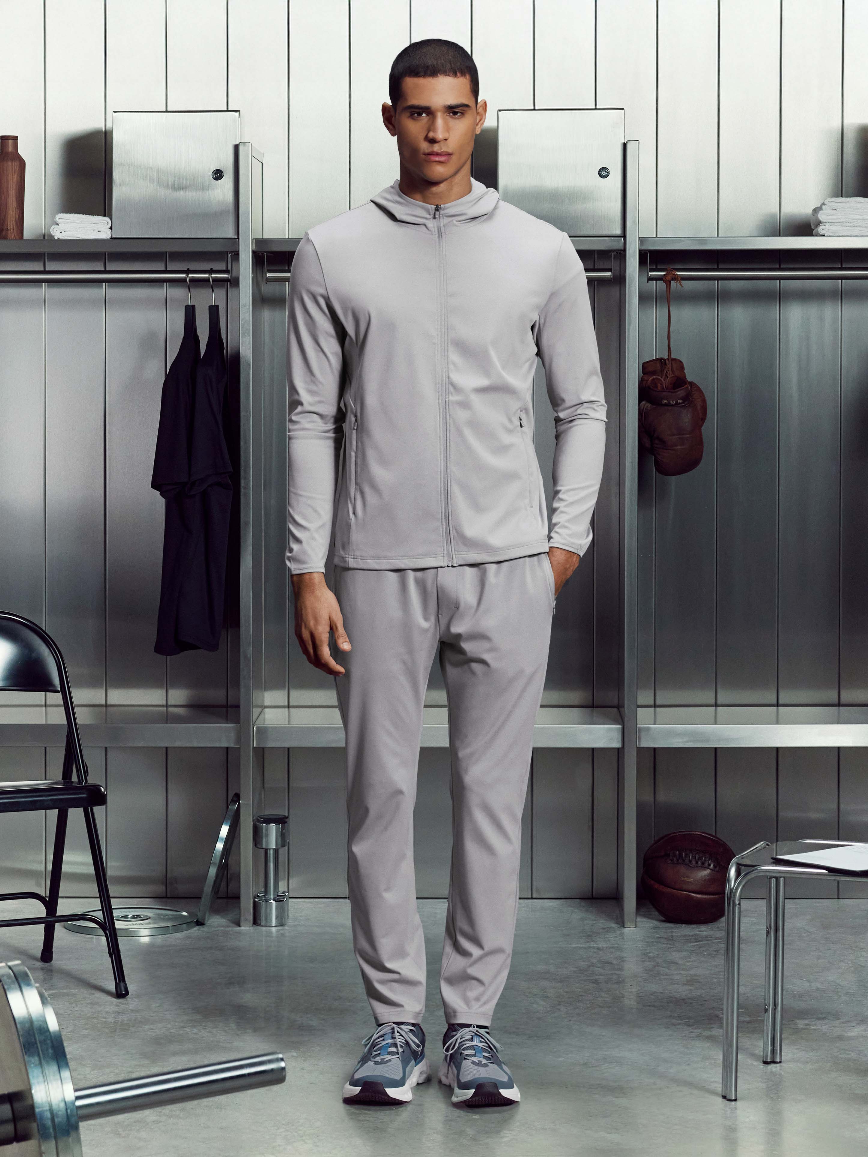 Active Jersey Jogger in Marl Grey