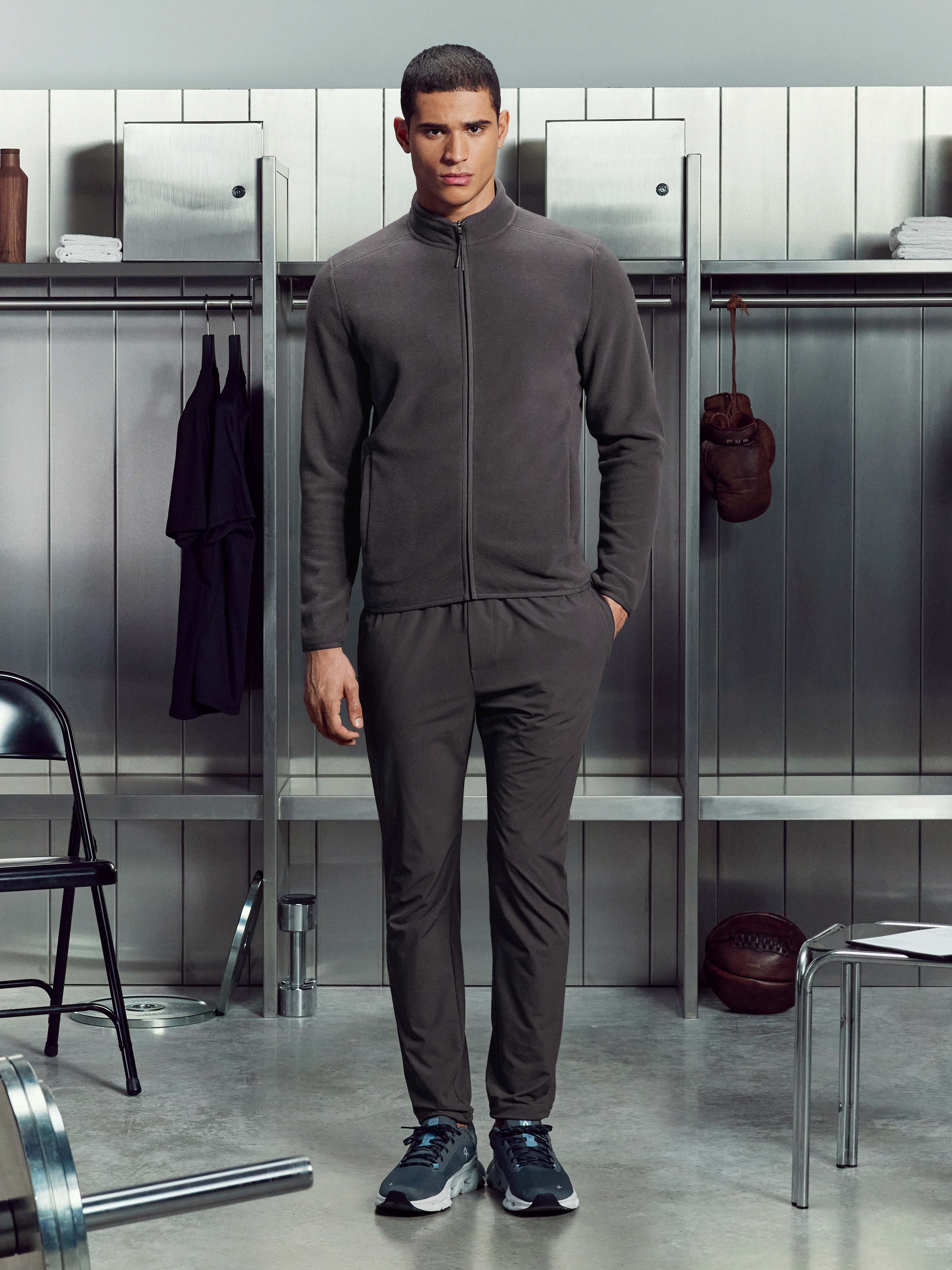 Fleece Jacket in Grey