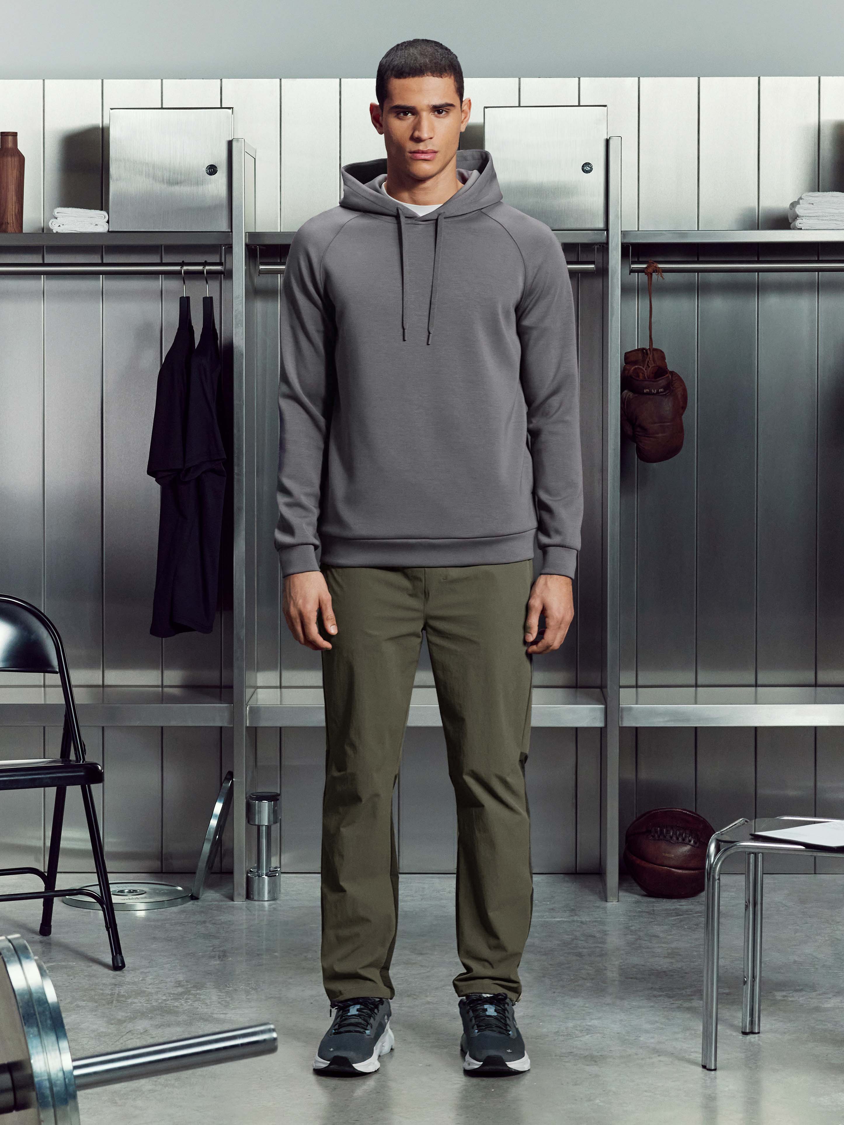 Utility Trail Trackpant in Olive Grey