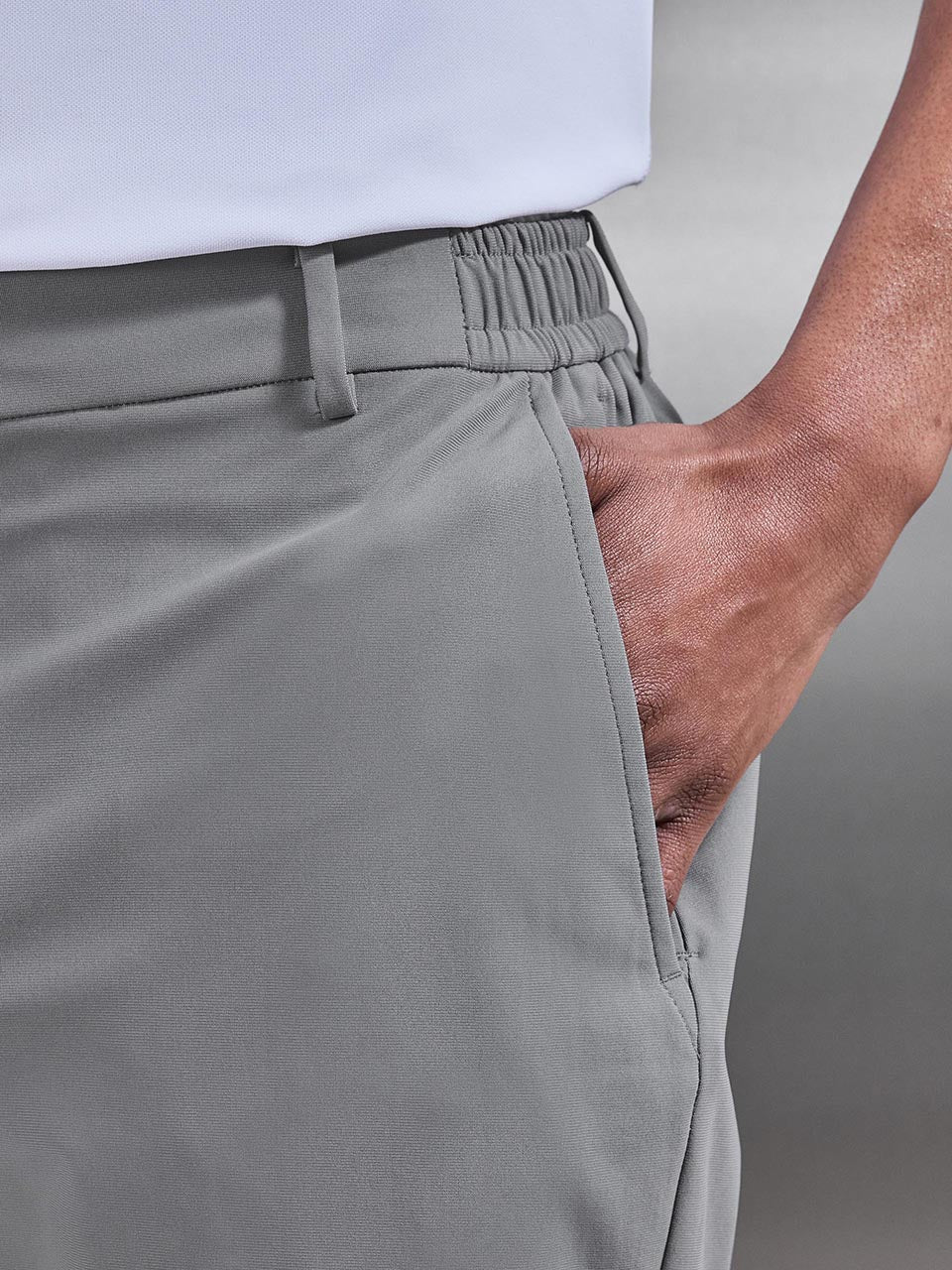 Golf Short in Mid Grey