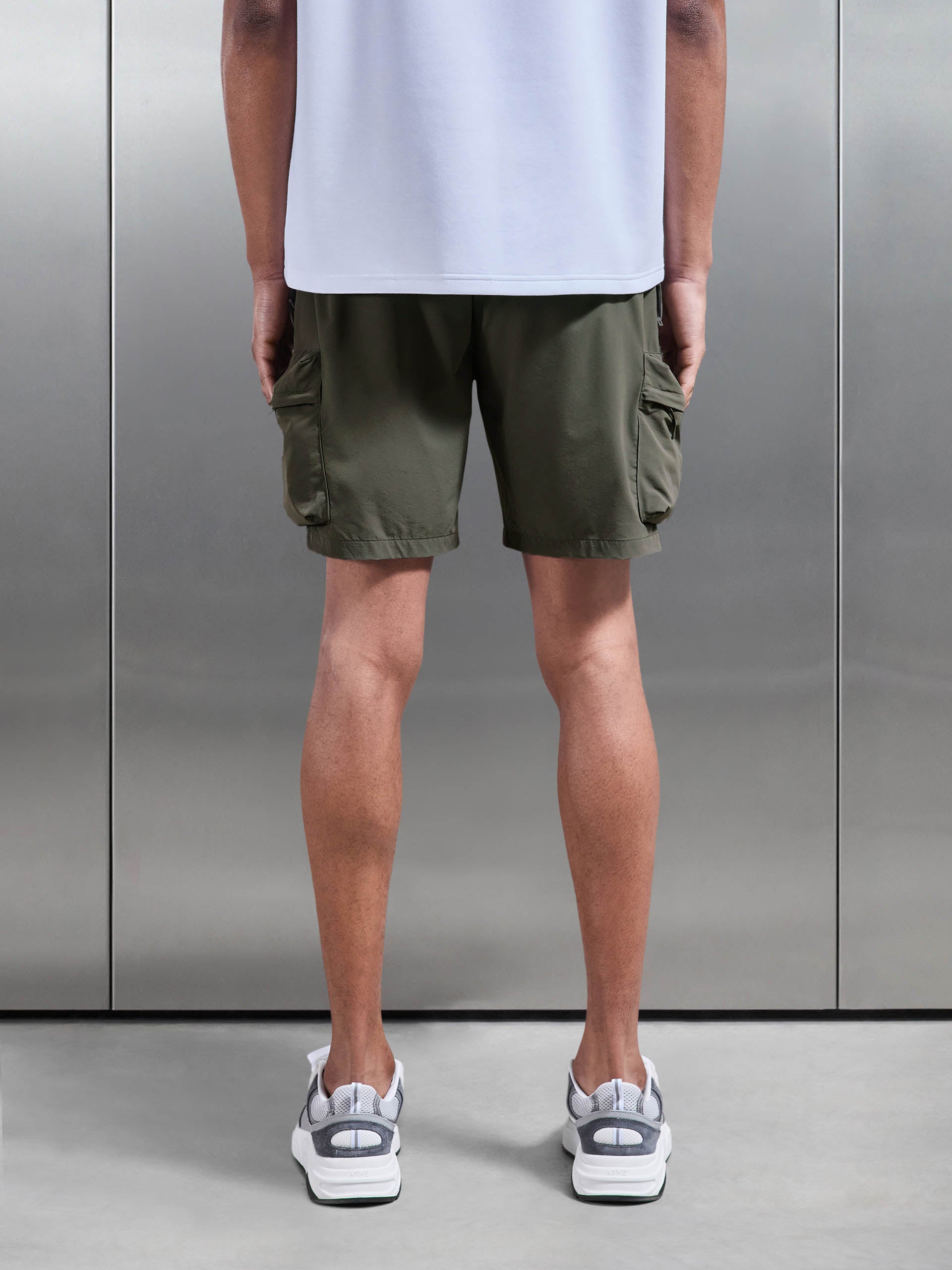 3D Pocket Cargo Short in Olive