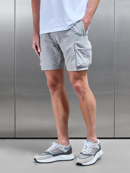 3D Pocket Cargo Short in Stone