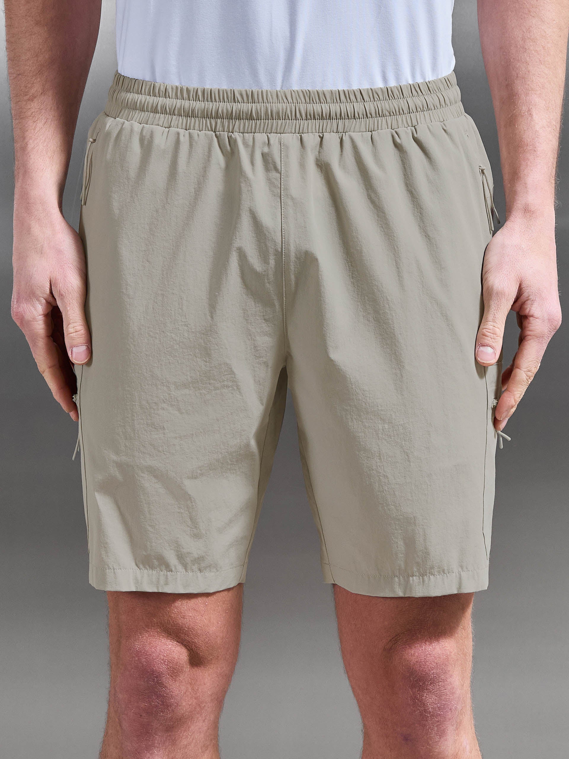 Active Cargo Short in Stone