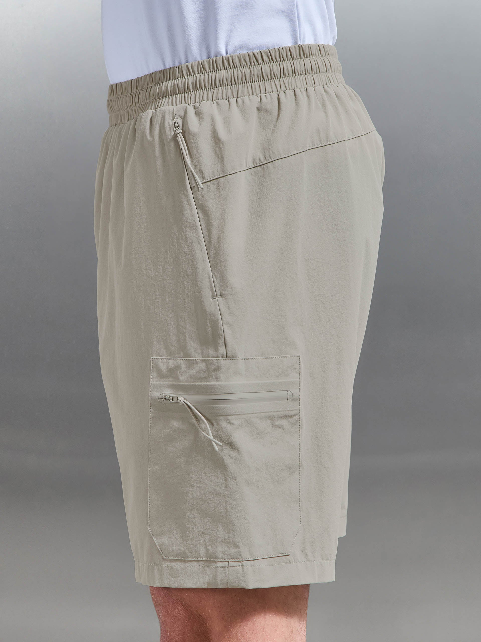 Active Cargo Short in Stone