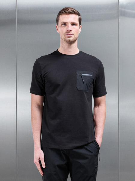 Active Cargo T-Shirt in Black
