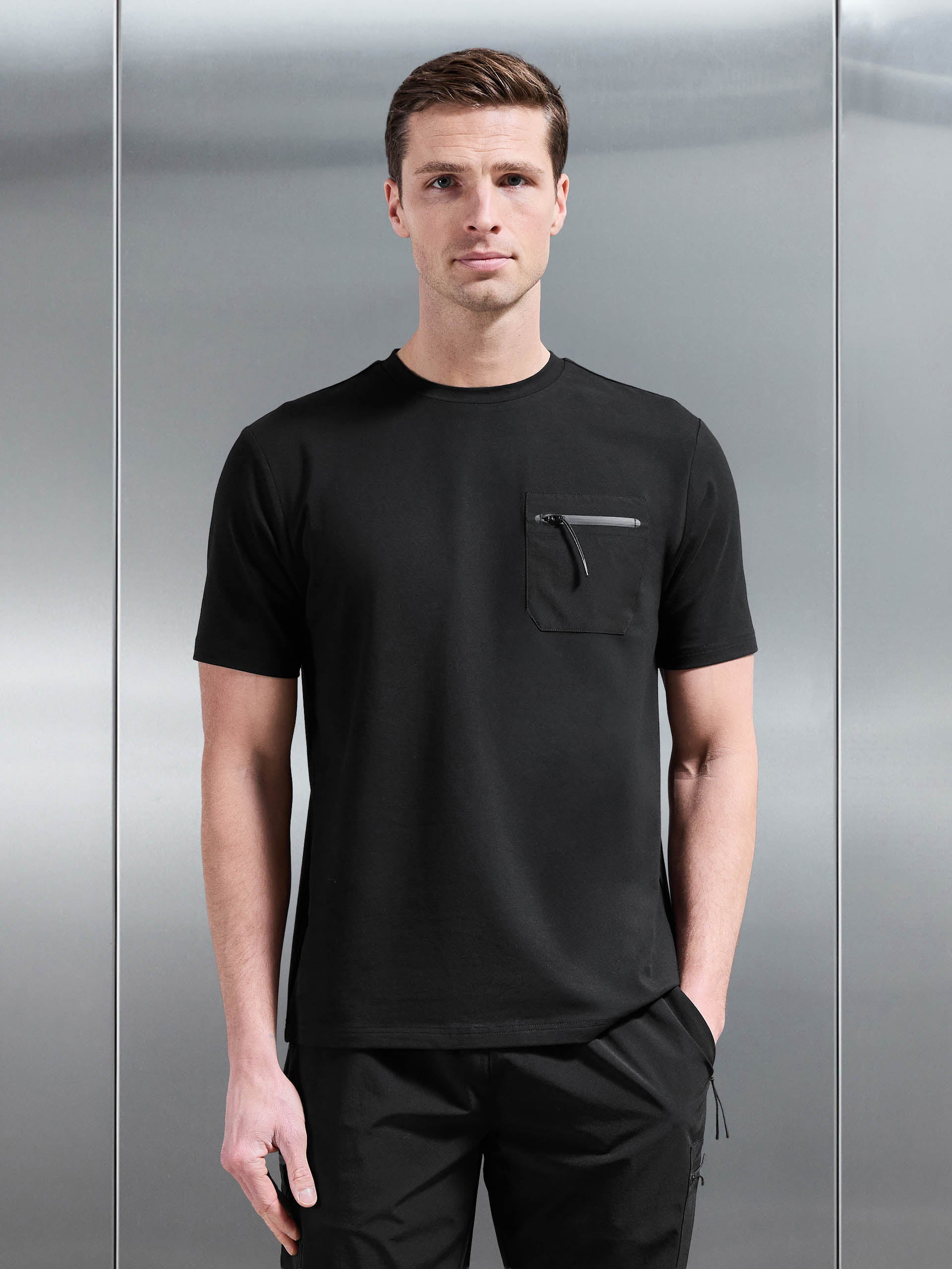 Active Cargo T-Shirt in Black
