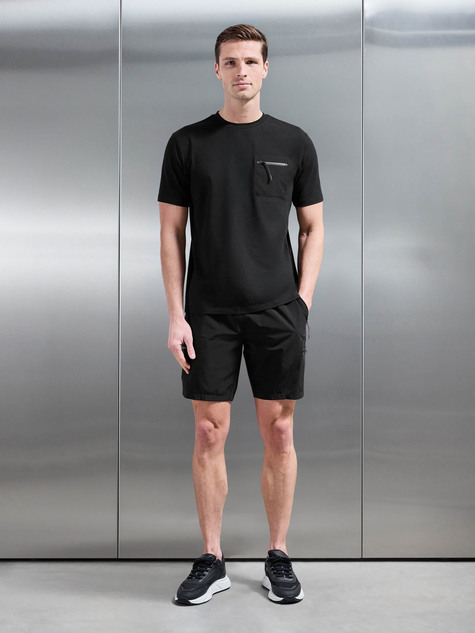 Active Cargo T-Shirt in Black