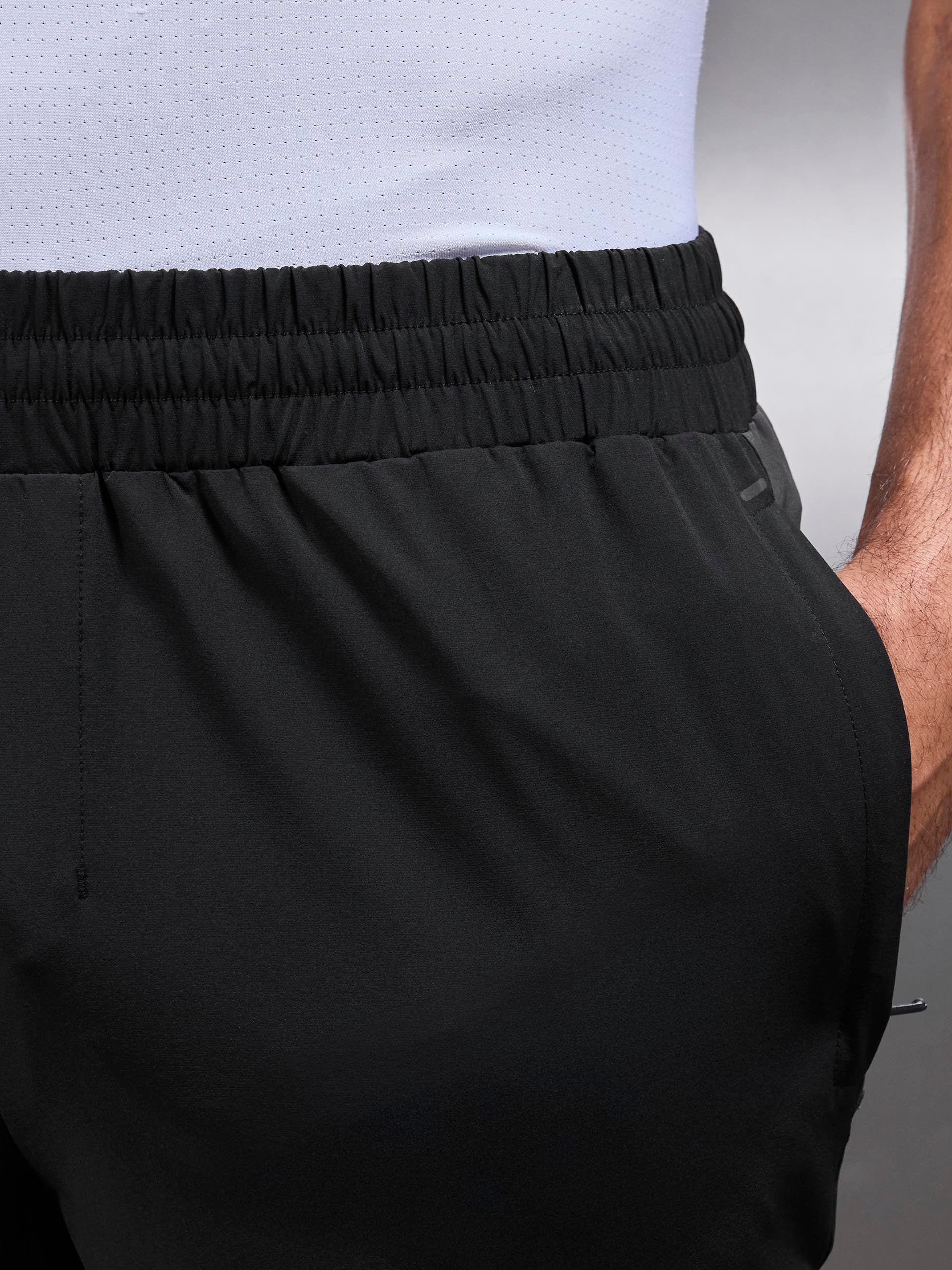 Active Colour Block Trackpant in Black