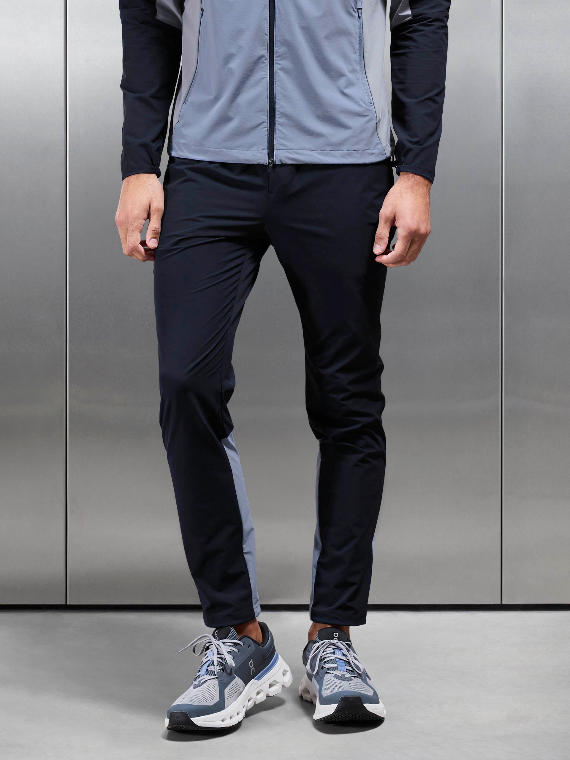 Active Colour Block Trackpant in Navy