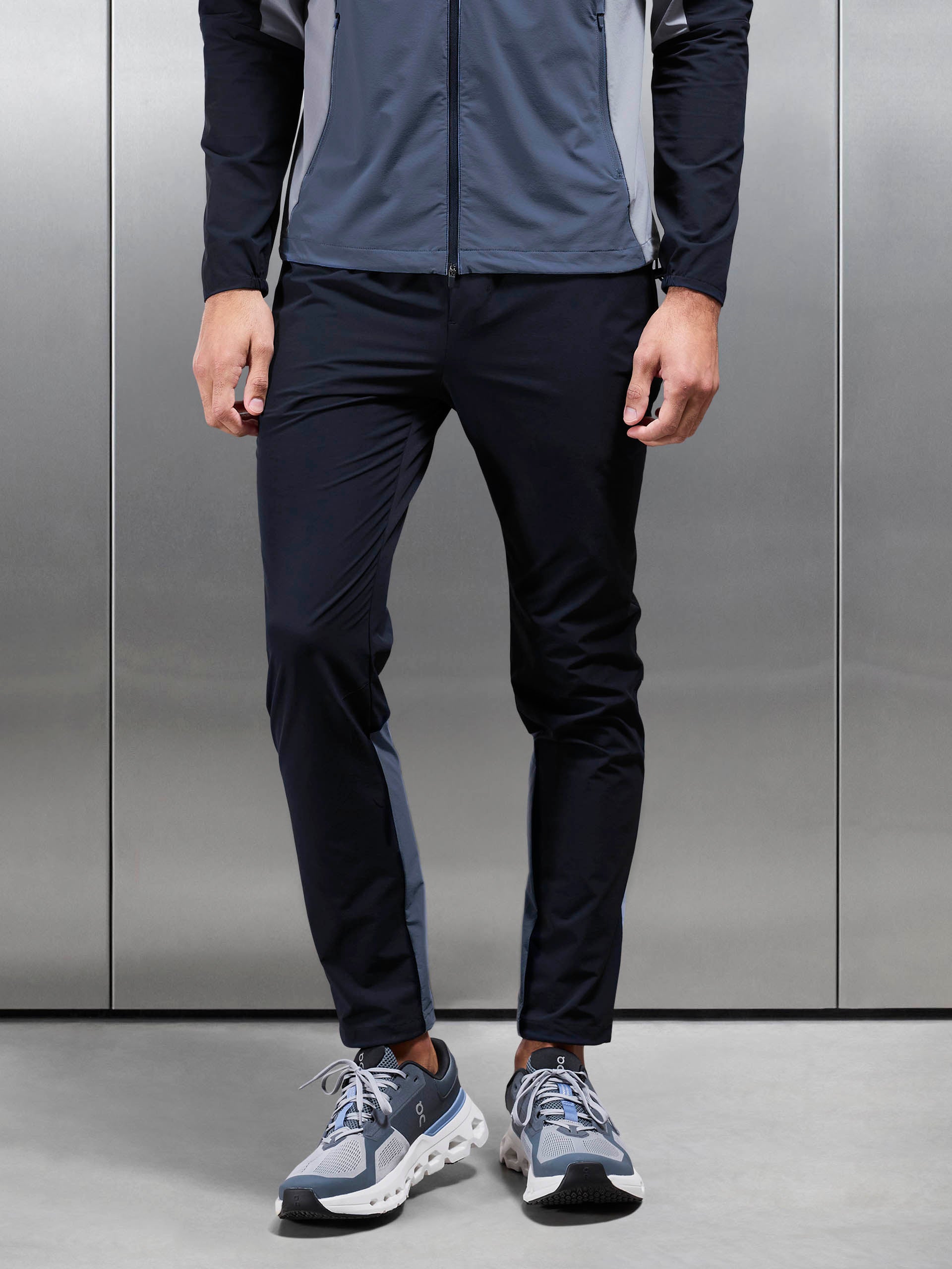 Active Colour Block Trackpant in Navy