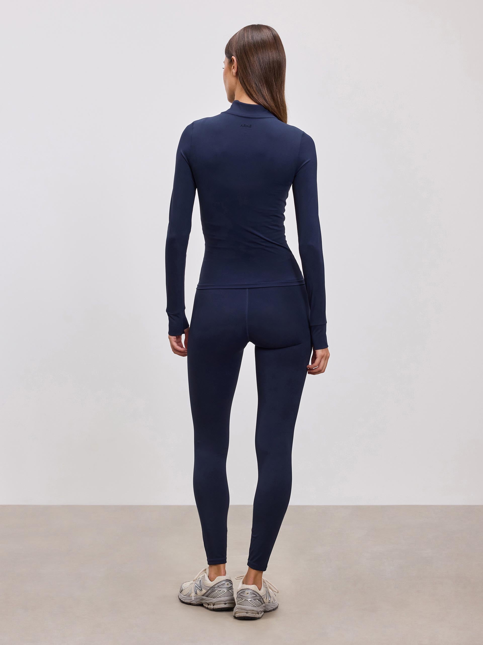 Womens Active Zip Through Jacket in Navy