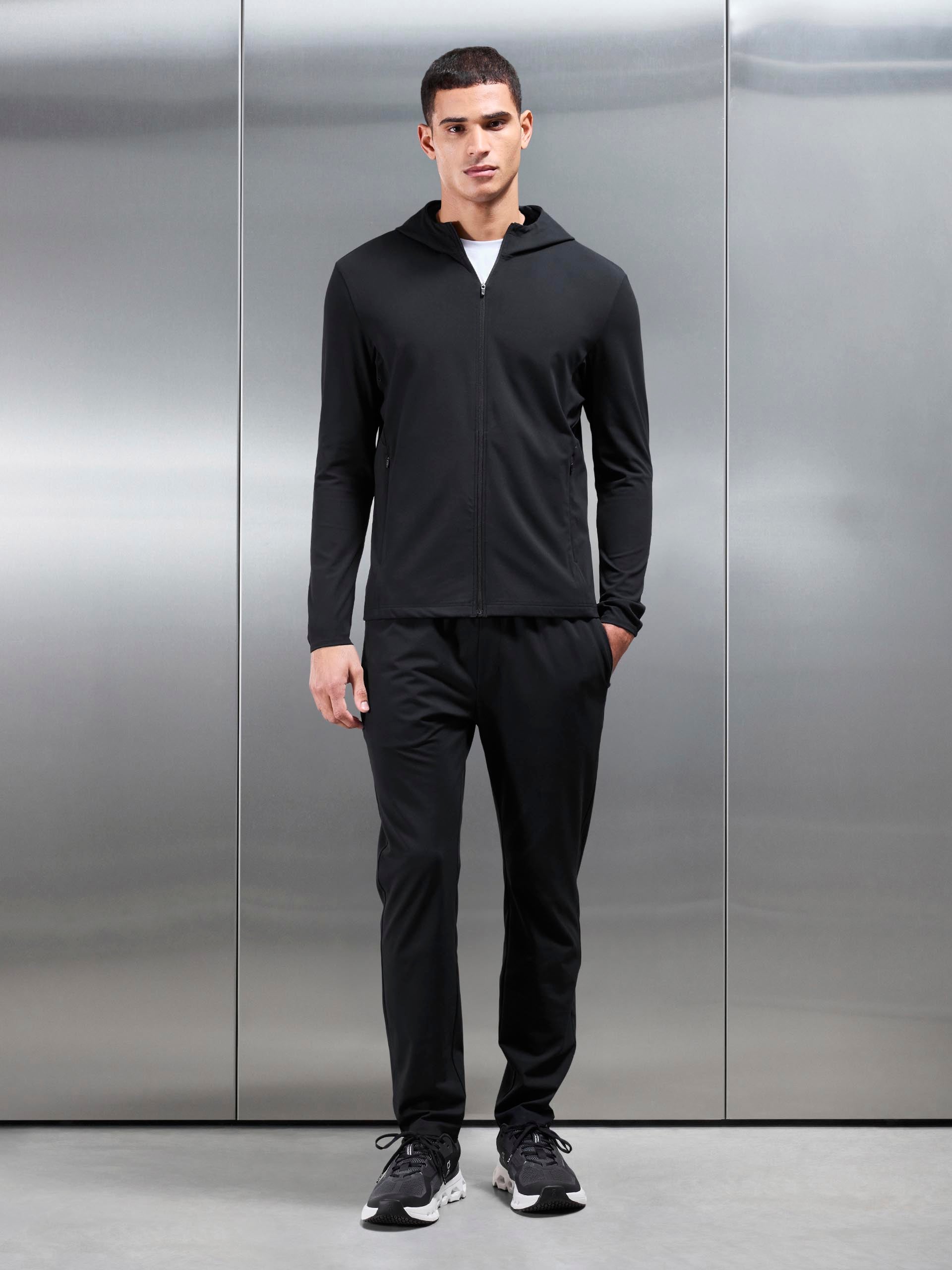 Active Jersey Jogger in Black