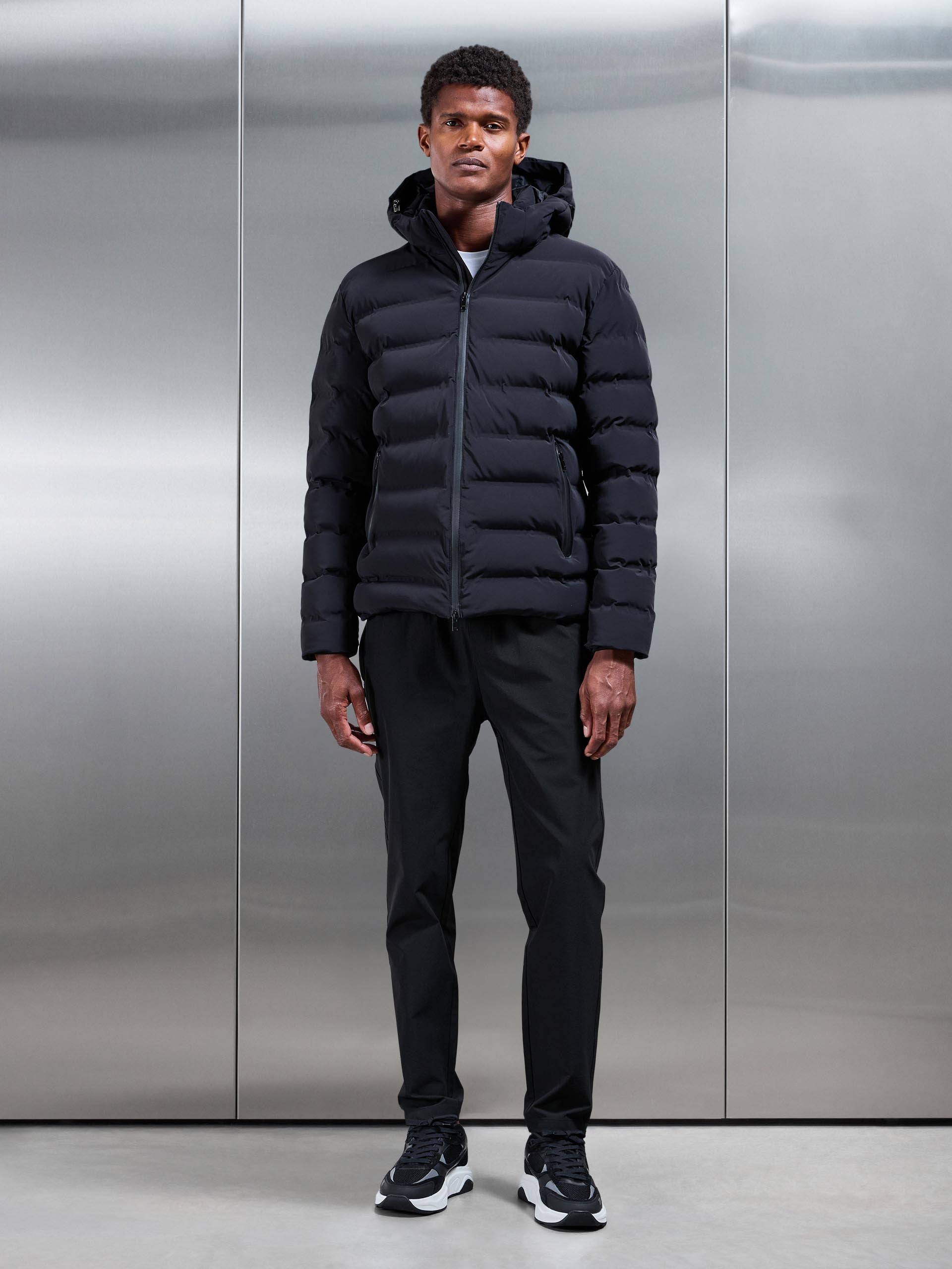 Active Puffer Jacket in Black