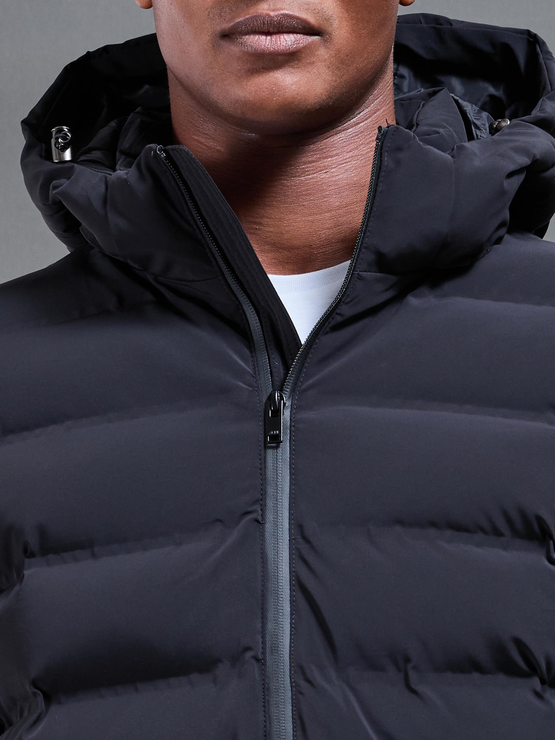 Active Puffer Jacket in Black