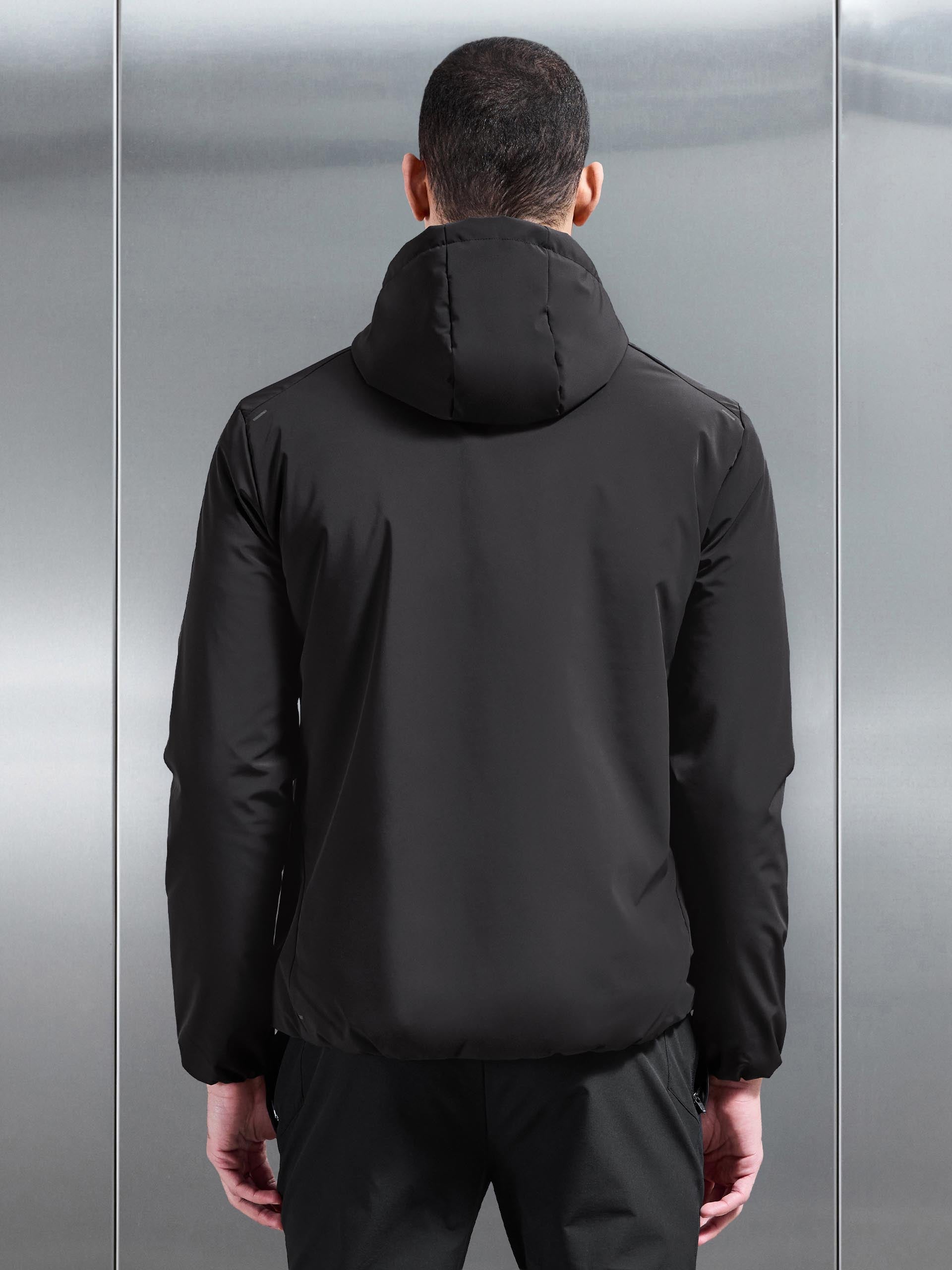 Active Quilted Windbreaker in Black