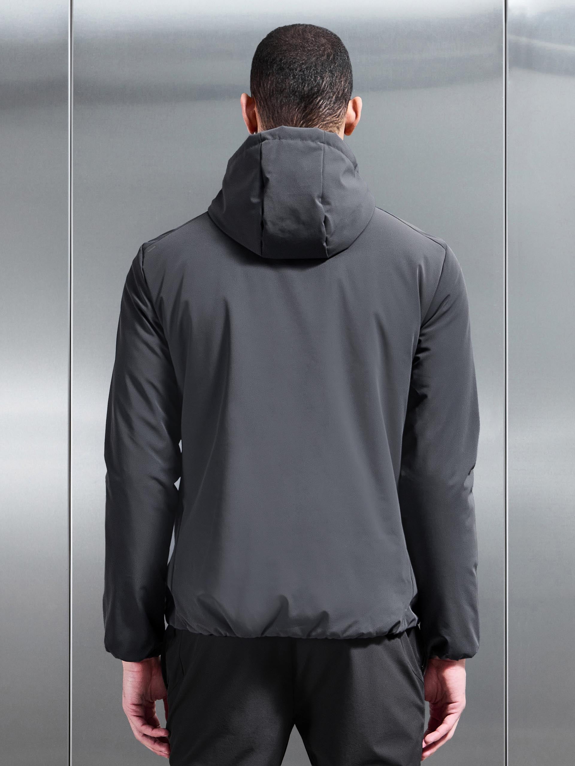 Active Quilted Windbreaker in Grey