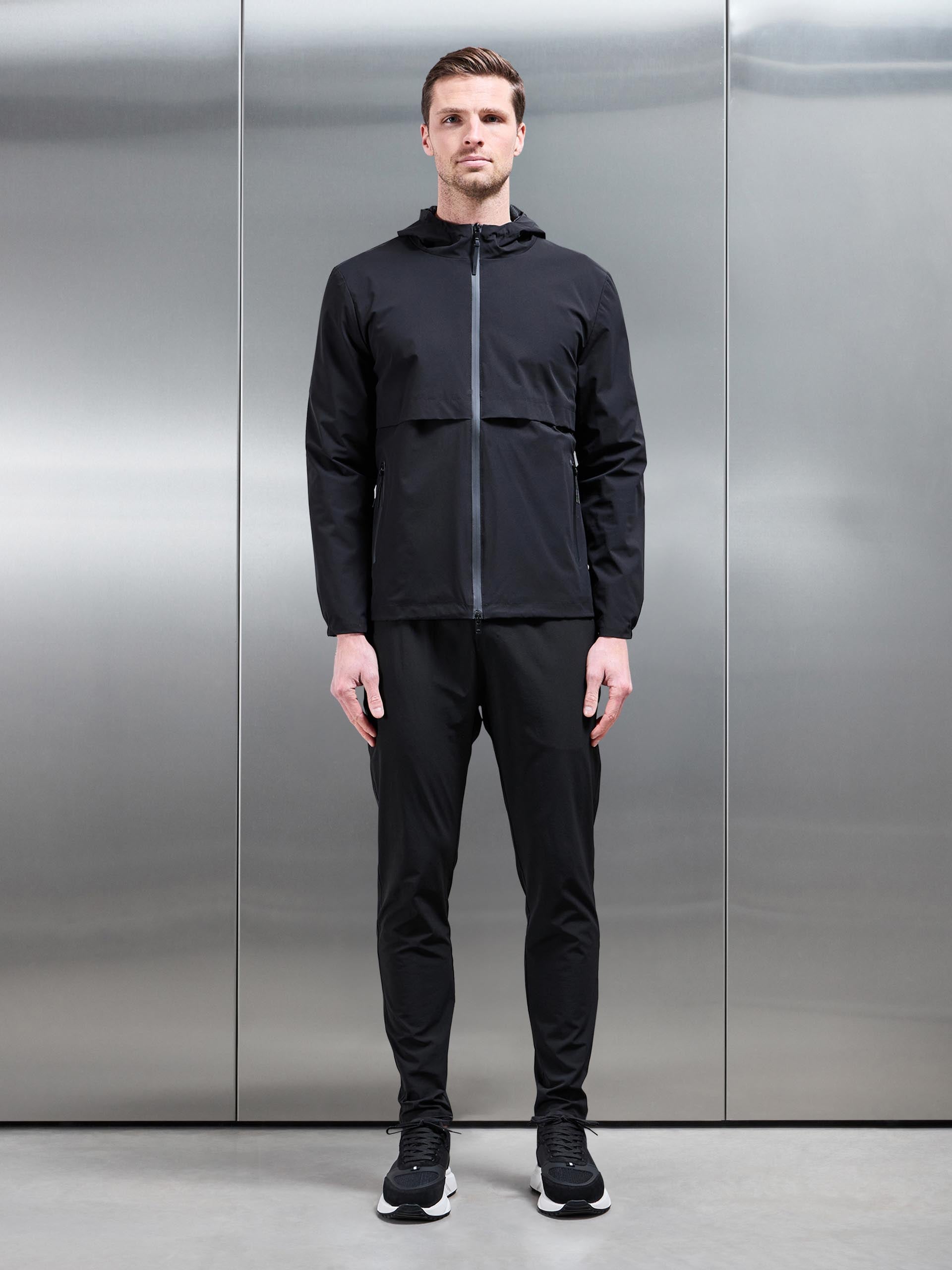 Active Shell Windbreaker in Black