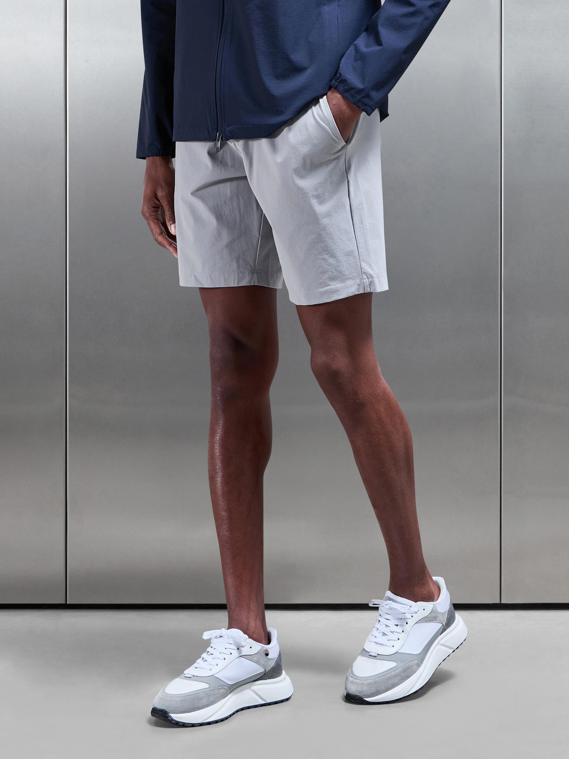 Active Technical Short in Mid Grey