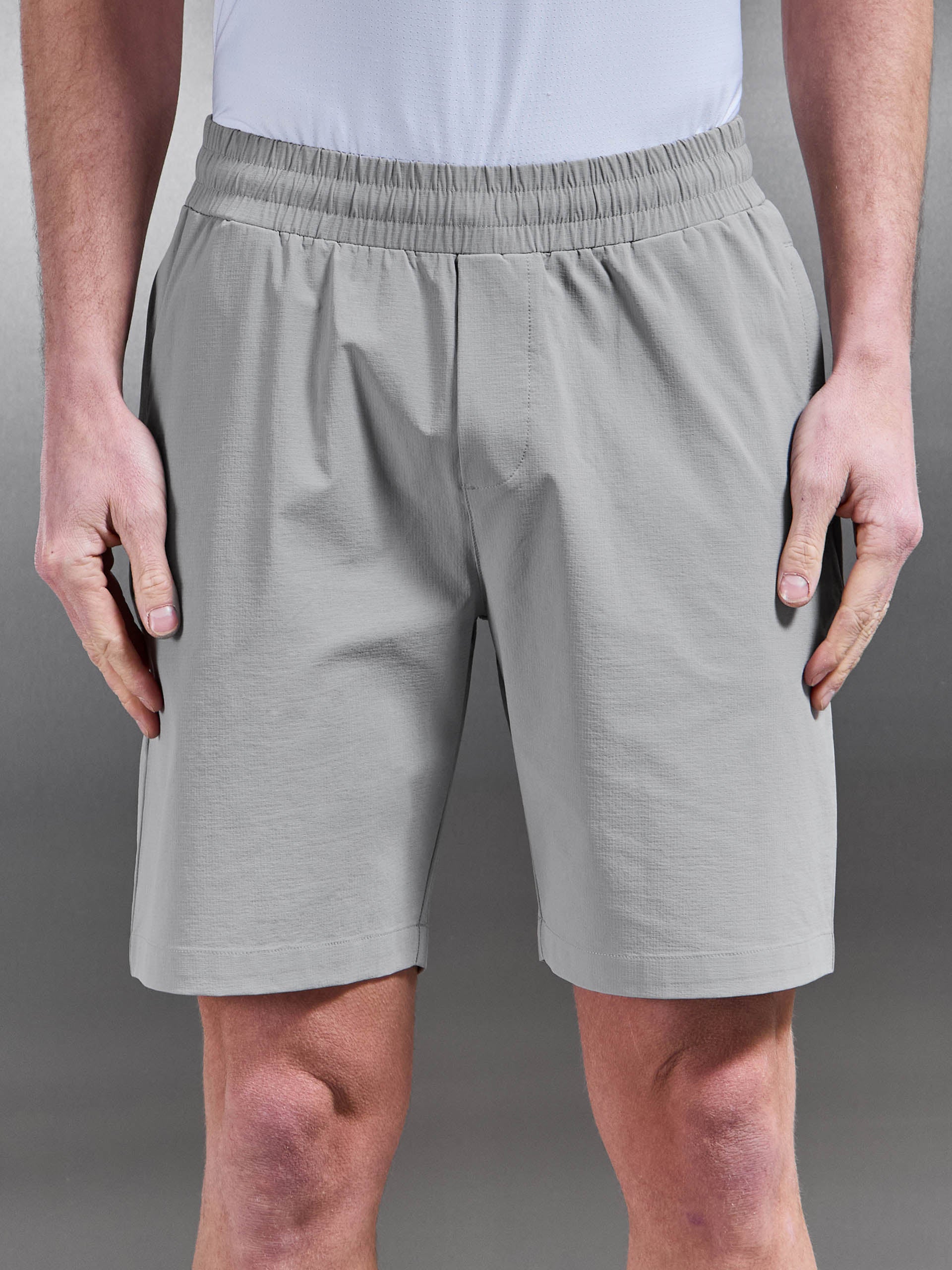 Active Technical Short in Mid Grey