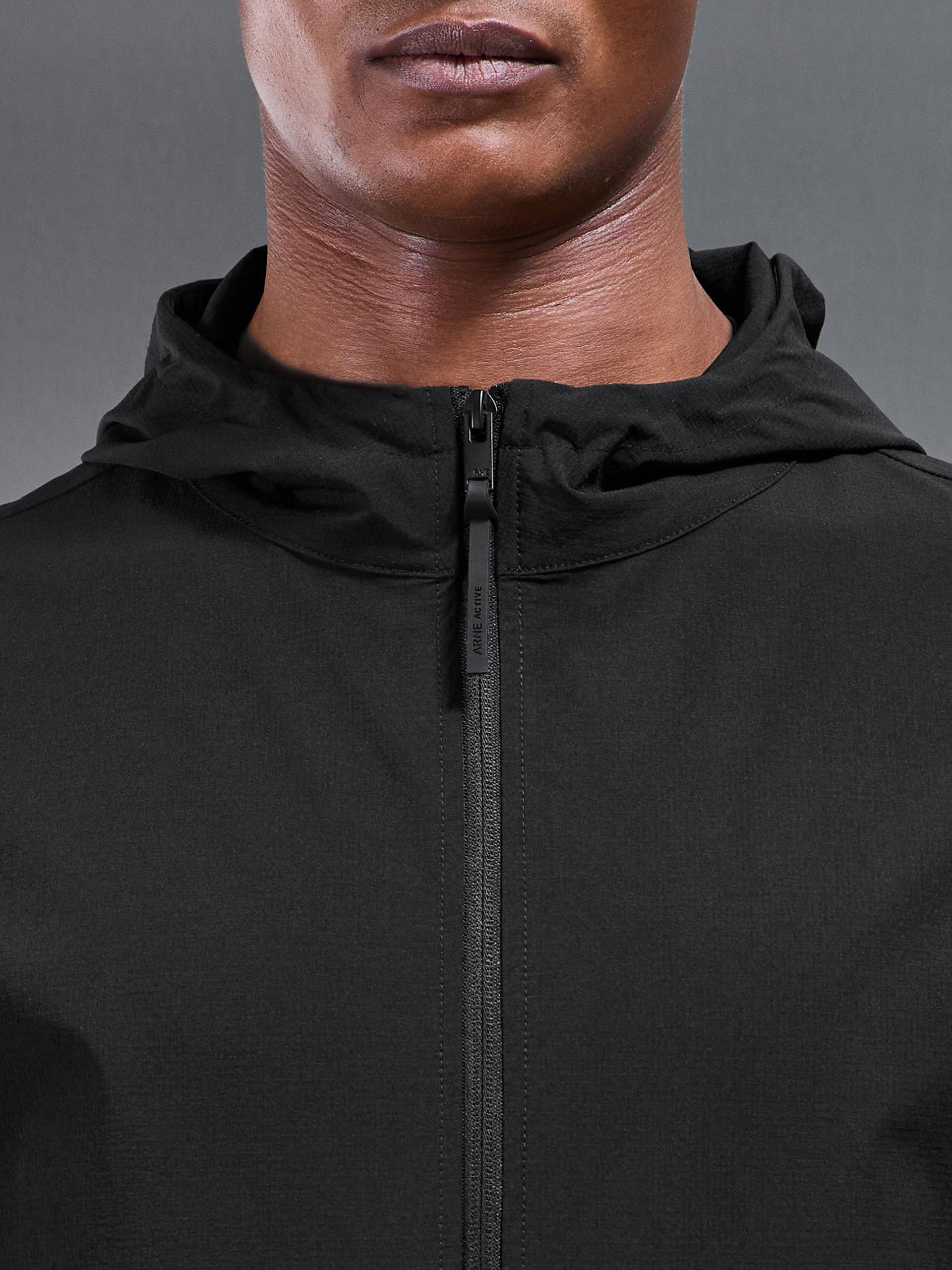 Active Technical Windbreaker in Black