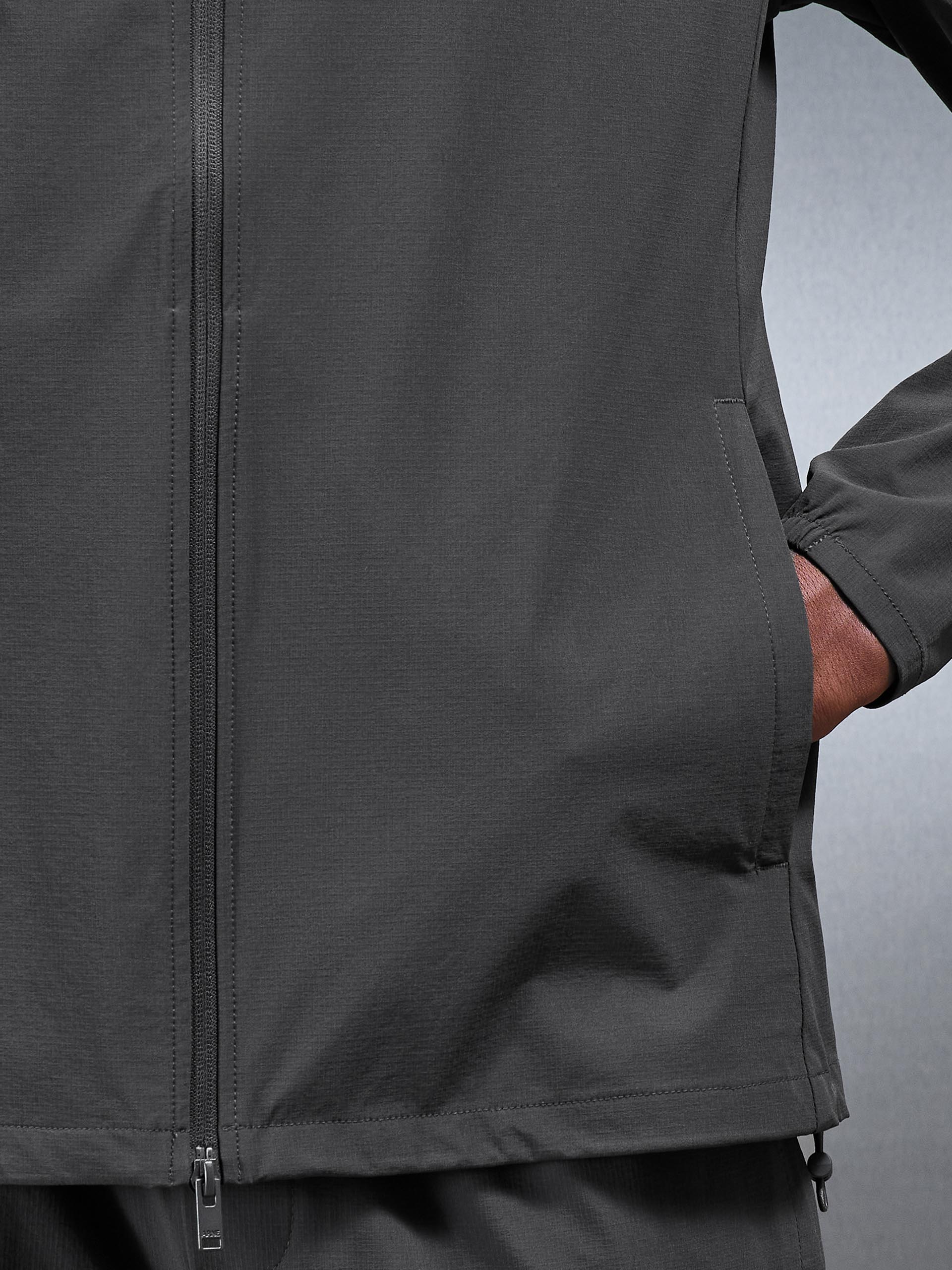 Active Technical Windbreaker in Grey