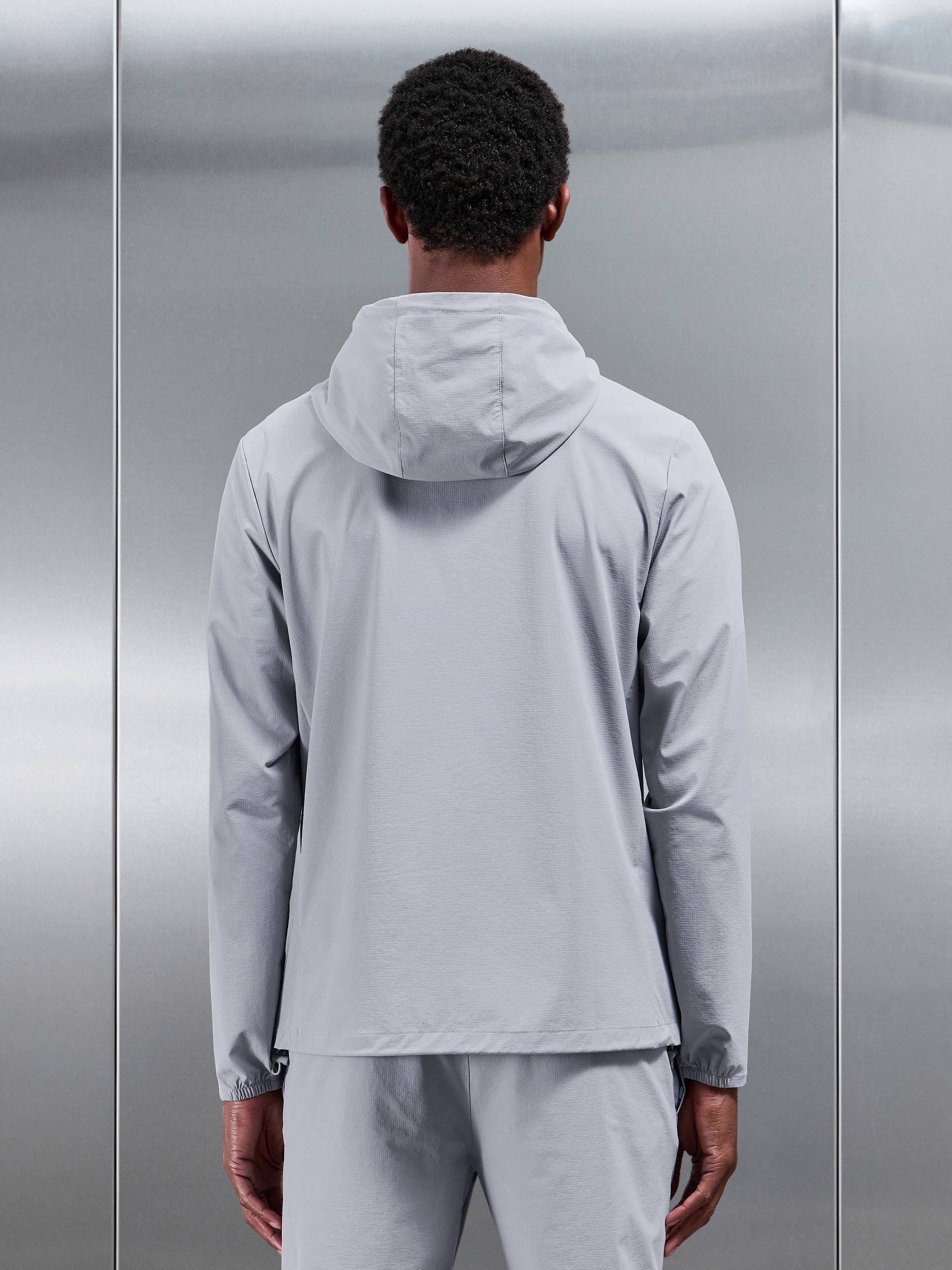 Active Technical Windbreaker in Mid Grey