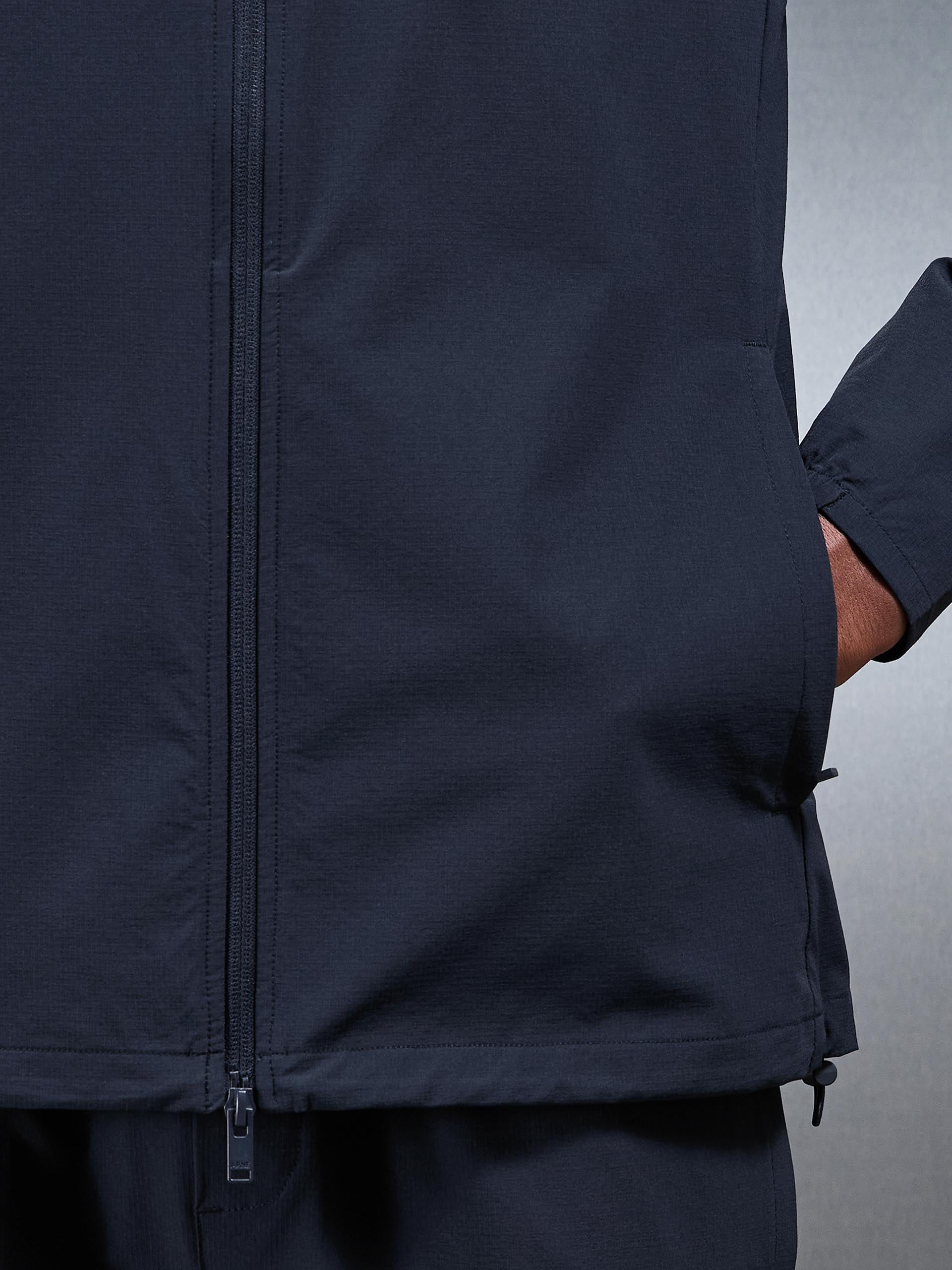 Active Technical Windbreaker in Navy