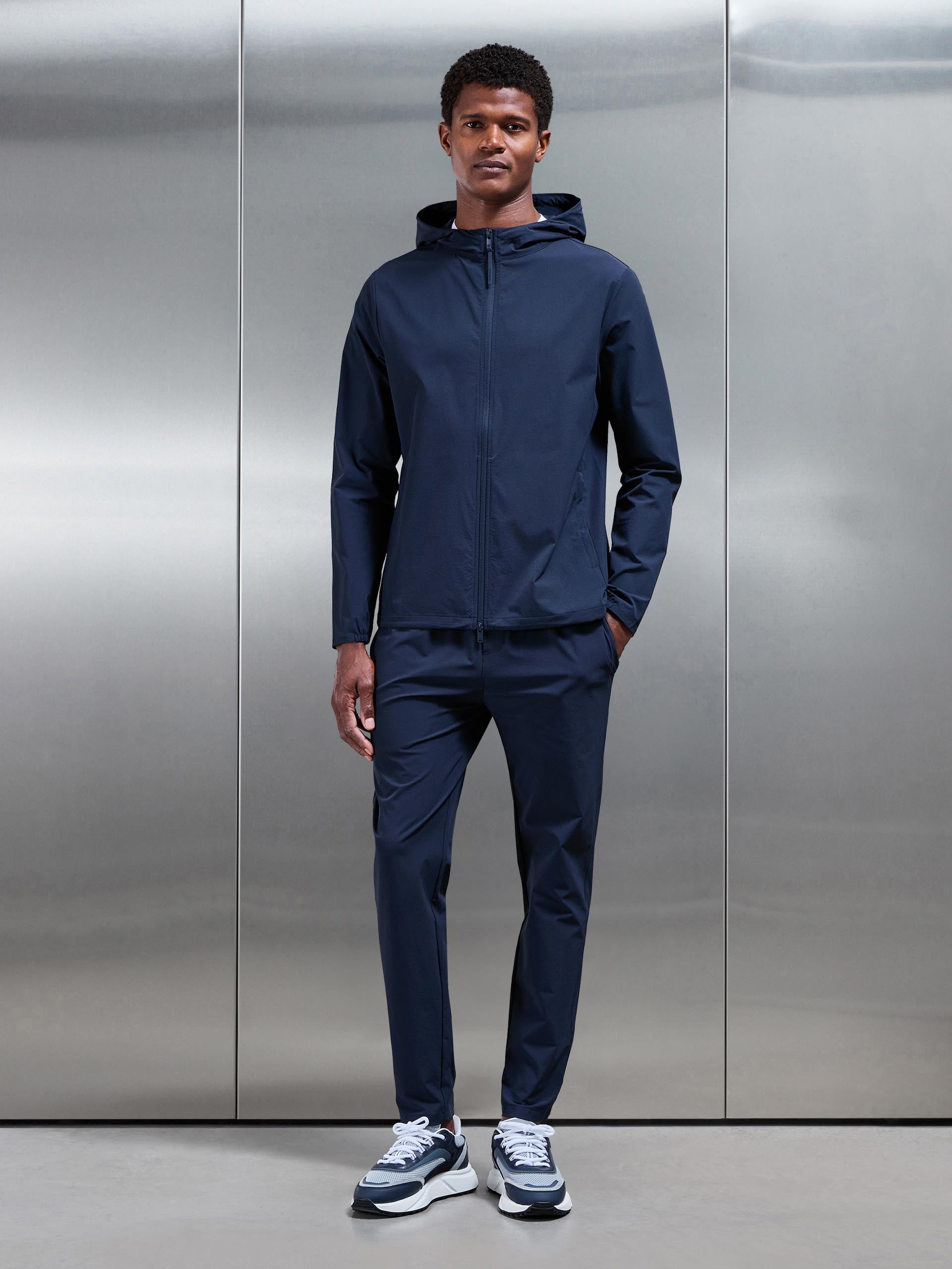 Active Technical Windbreaker in Navy