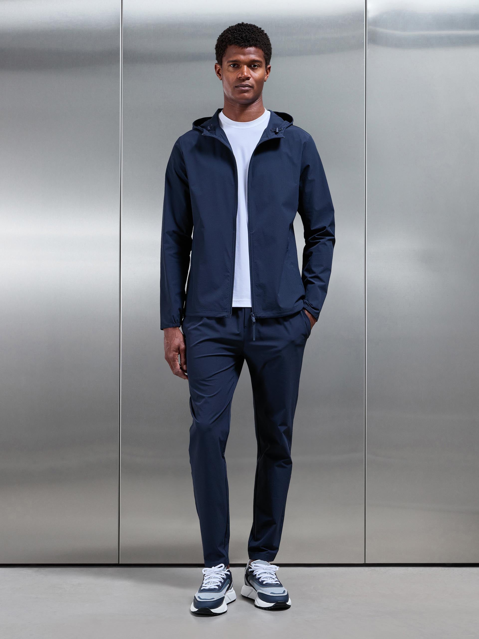 Active Technical Windbreaker in Navy