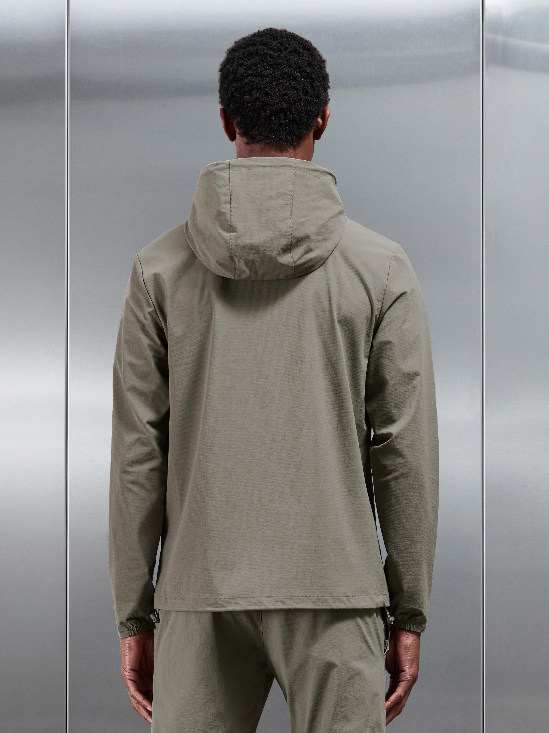 Active Technical Windbreaker in Olive