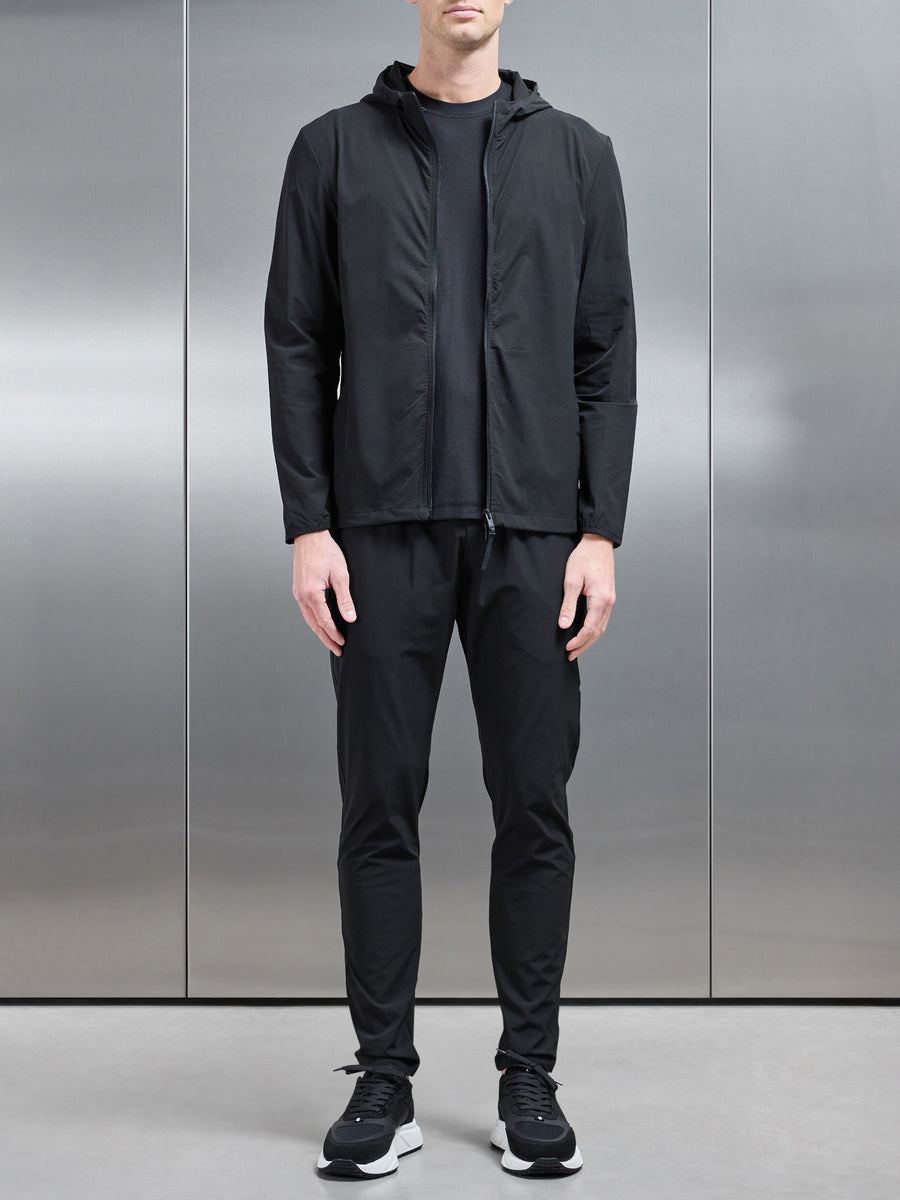 Black Tech Windbreaker