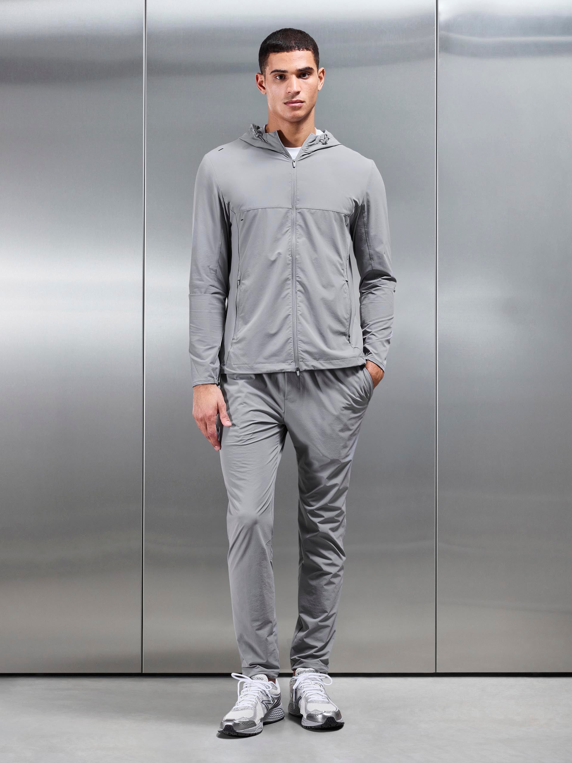 Active Windbreaker in Mid Grey