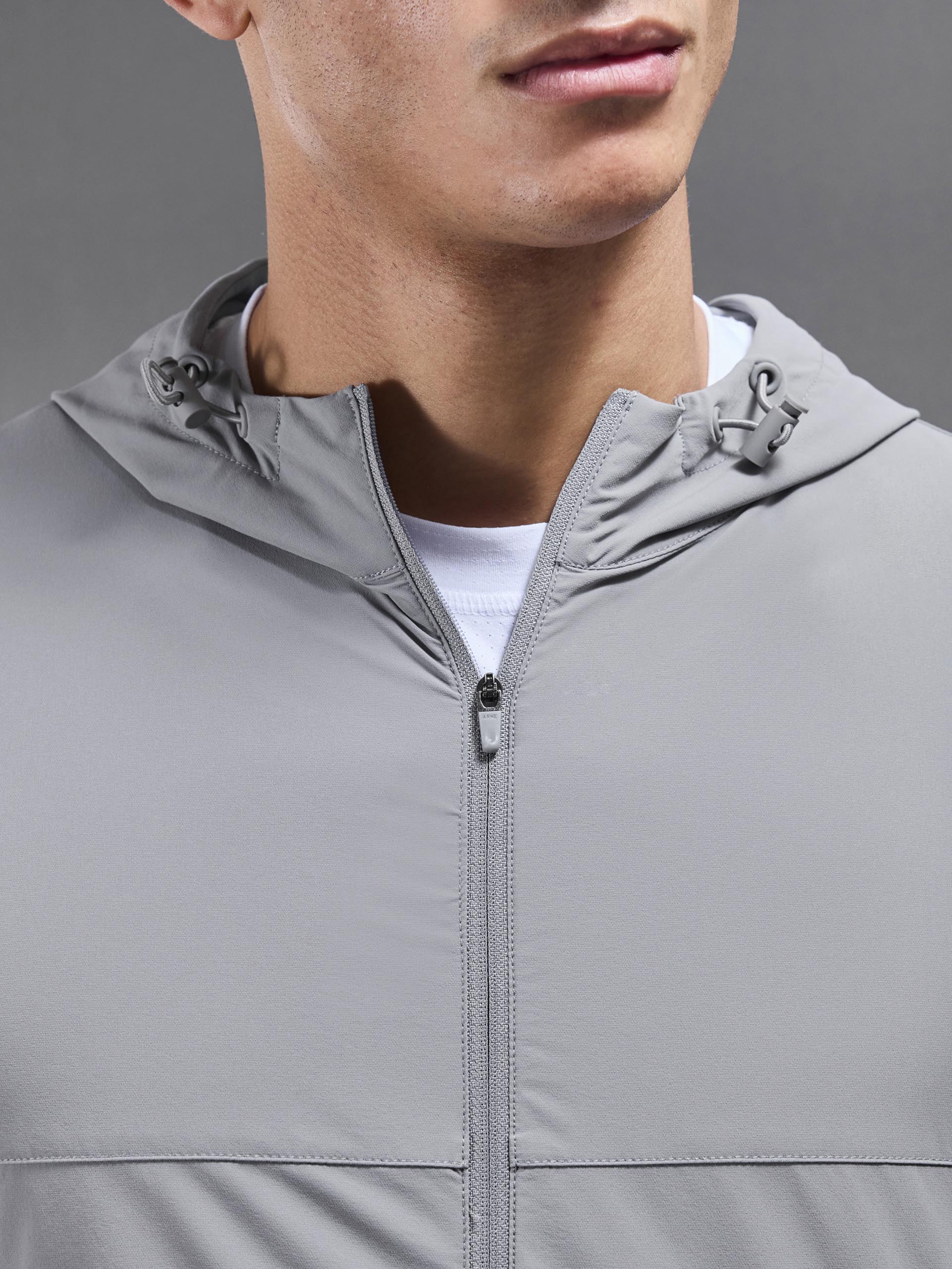 Active Windbreaker in Mid Grey