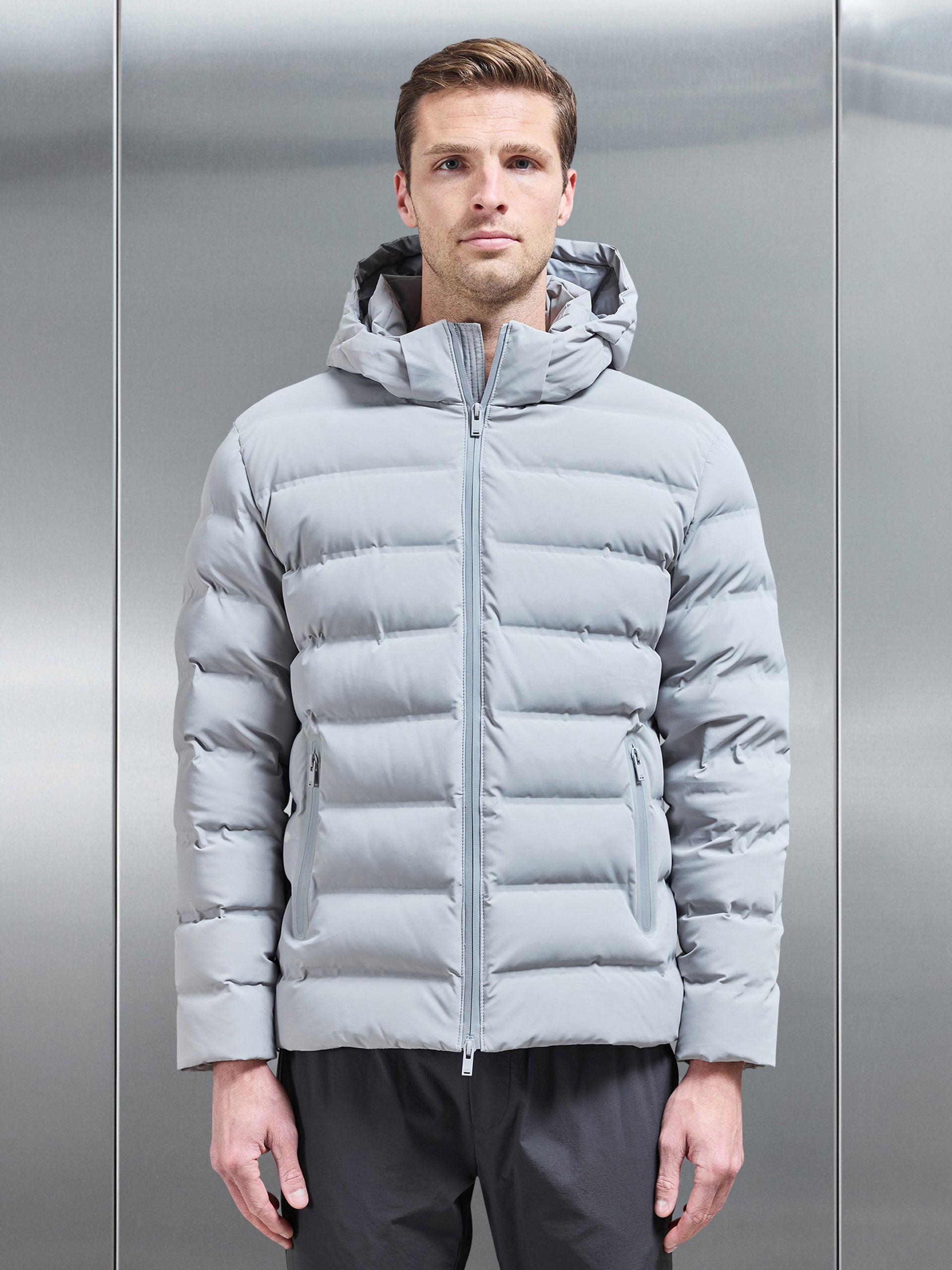 Active Down Jacket in Mid Grey
