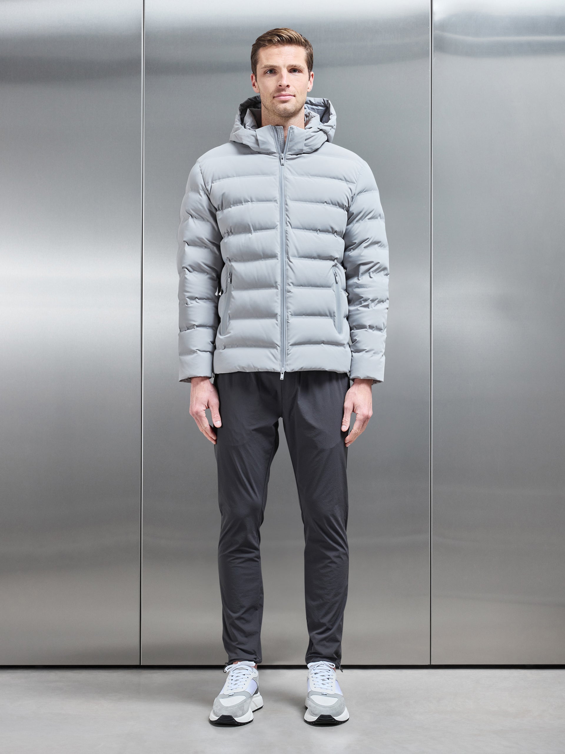 Active Down Jacket in Mid Grey