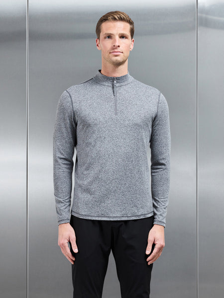 Active Essential Half Zip in Grey