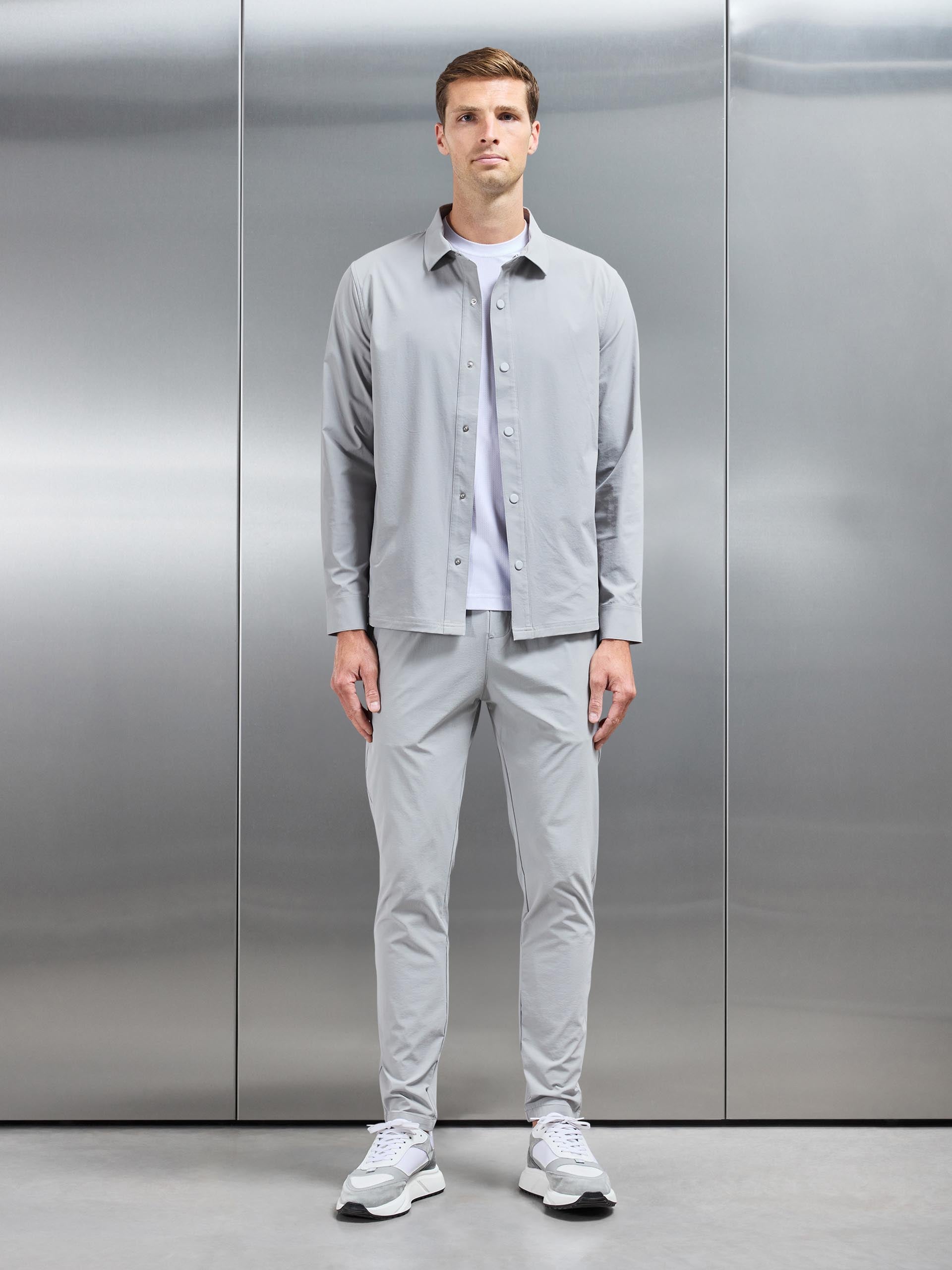 Active Technical Overshirt in Mid Grey