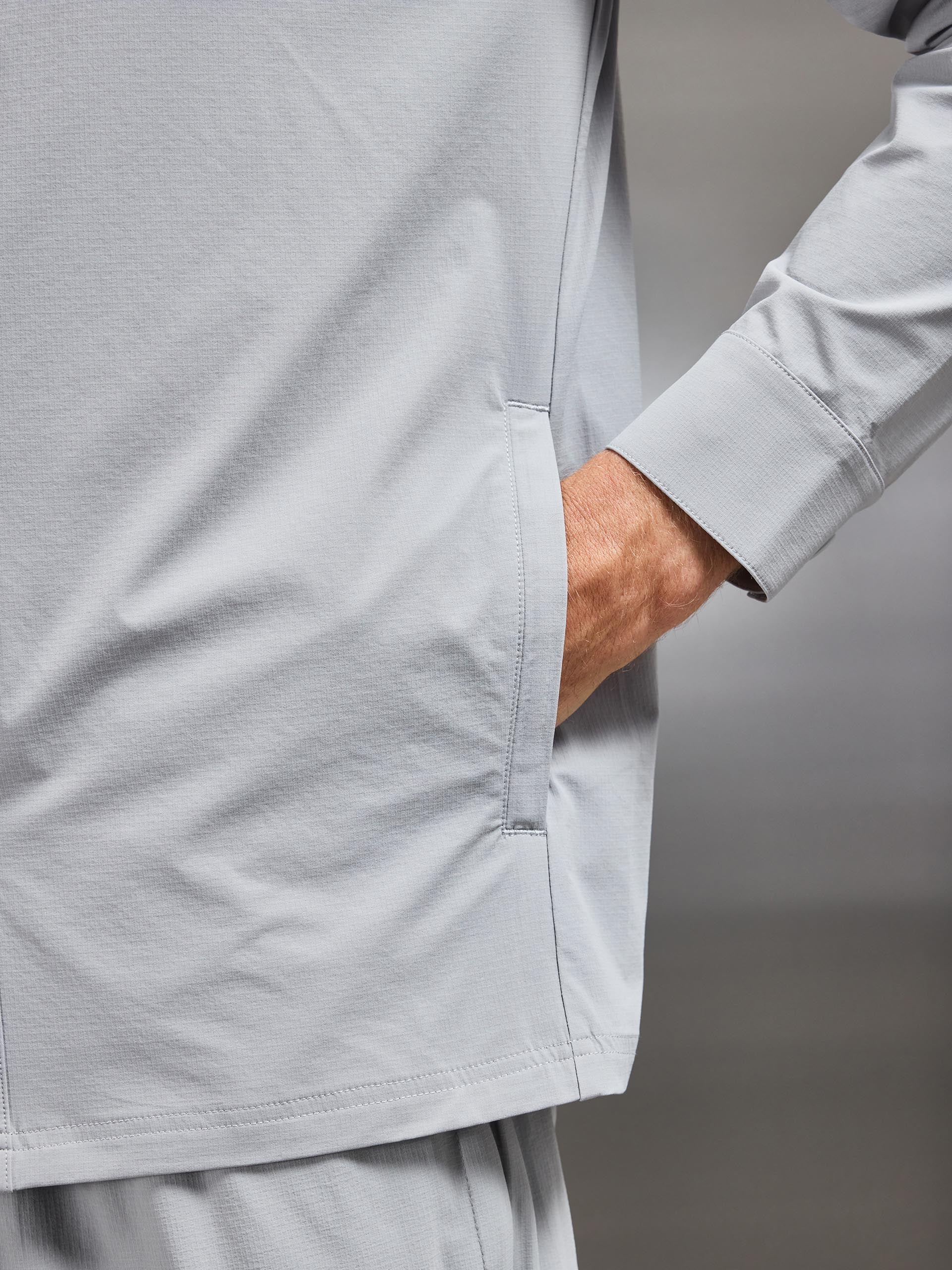 Active Technical Overshirt in Mid Grey