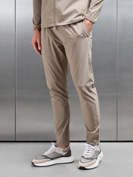 Active Technical Tapered Trackpant in Taupe
