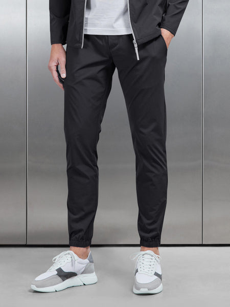 Active Technical Cuffed Trackpant in Black