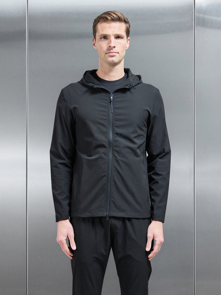 Active Technical Windbreaker in Black