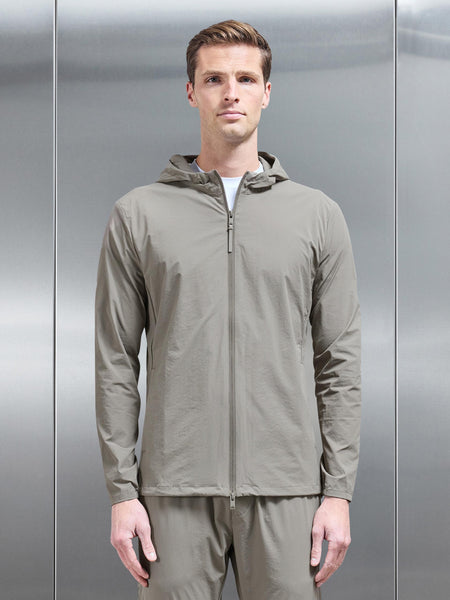 Active Technical Windbreaker in Olive