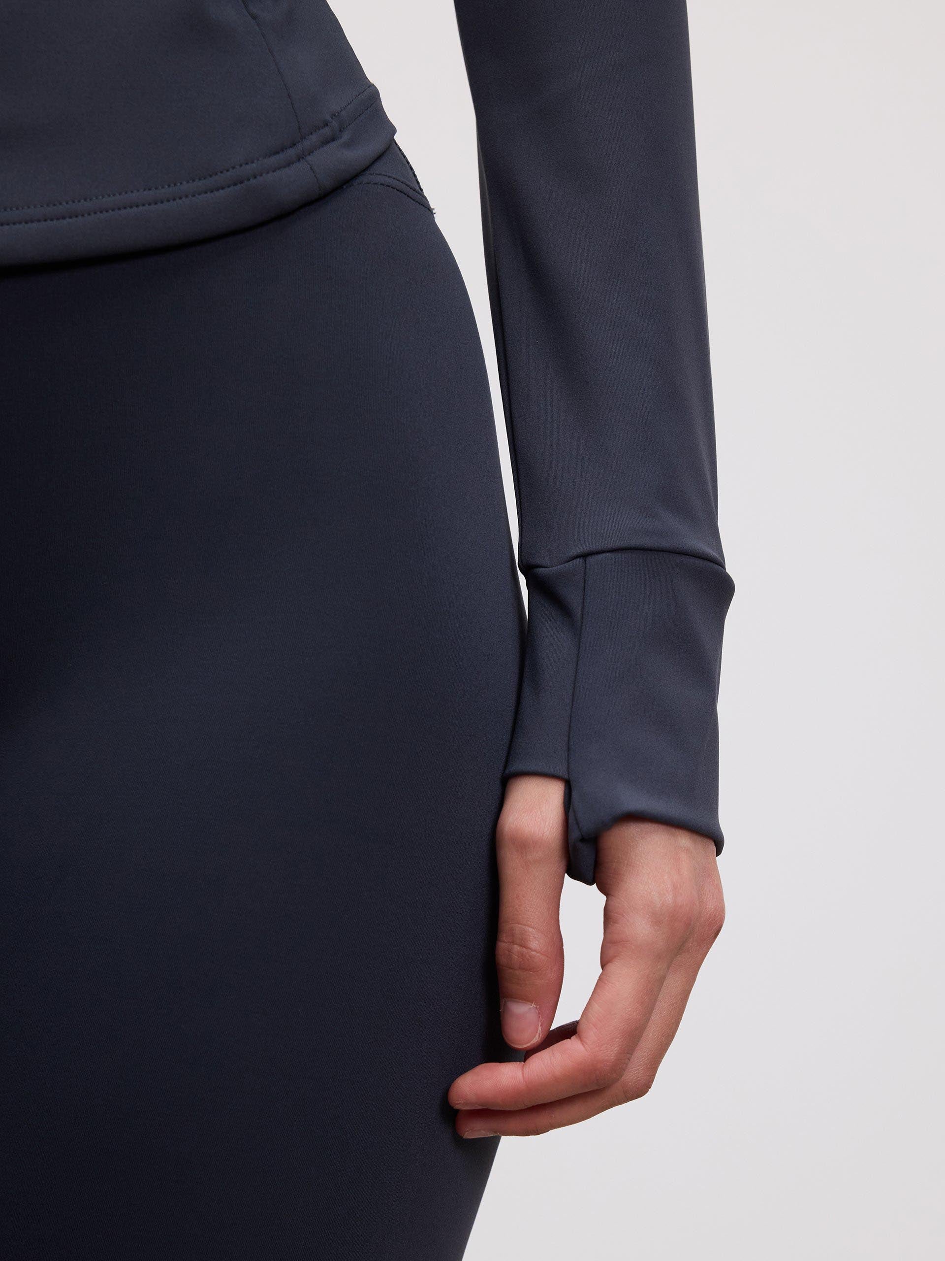 Womens Active Zip Through Jacket in Slate Blue
