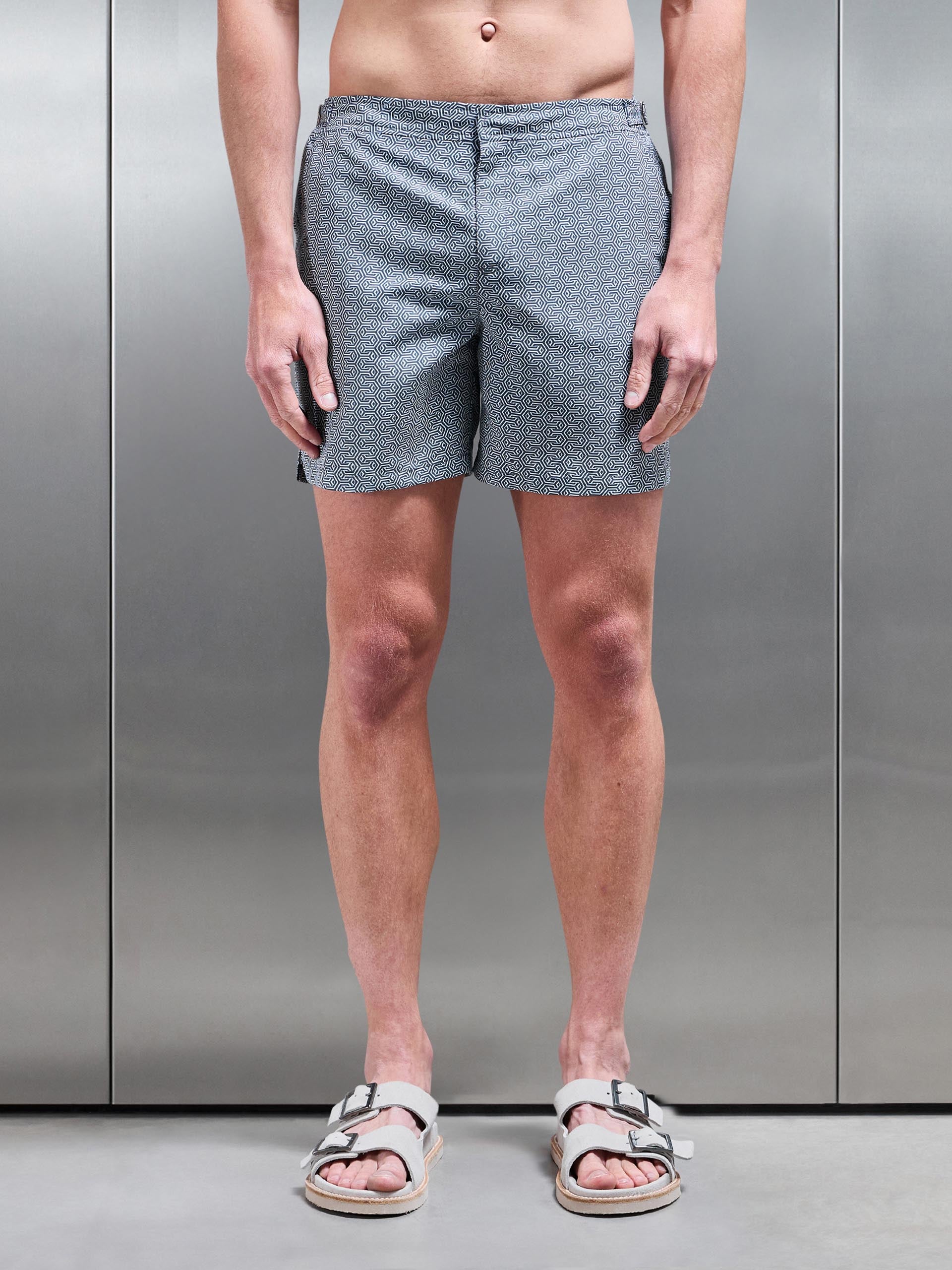 Amalfi Tailored Swim Short in Grey