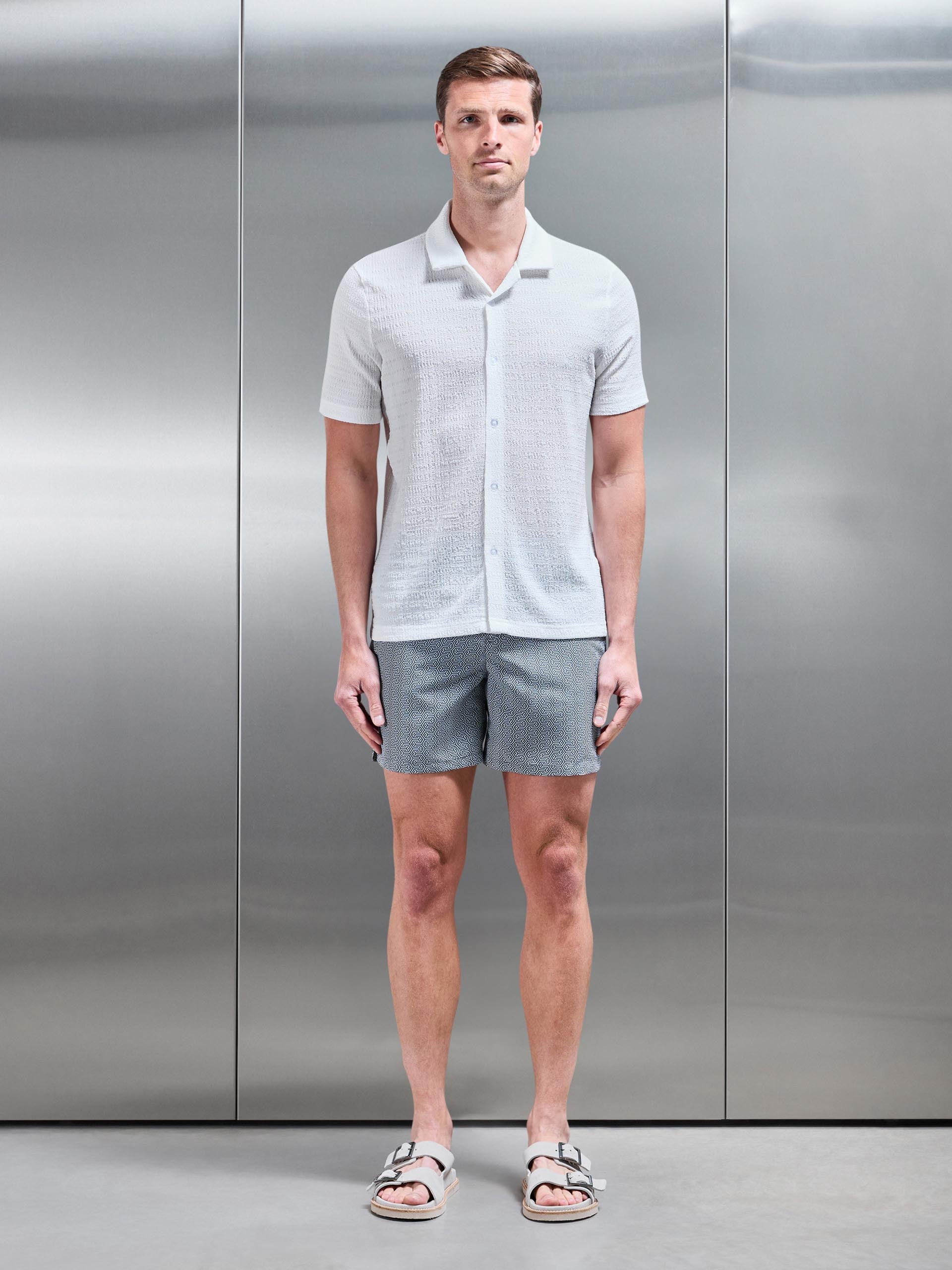 Amalfi Tailored Swim Short in Grey